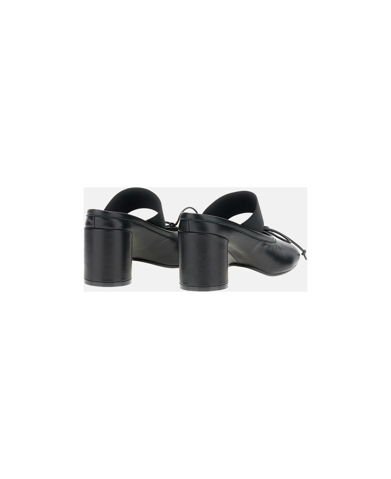 MM6 Maison Margiela Heeled Ballerina - Black