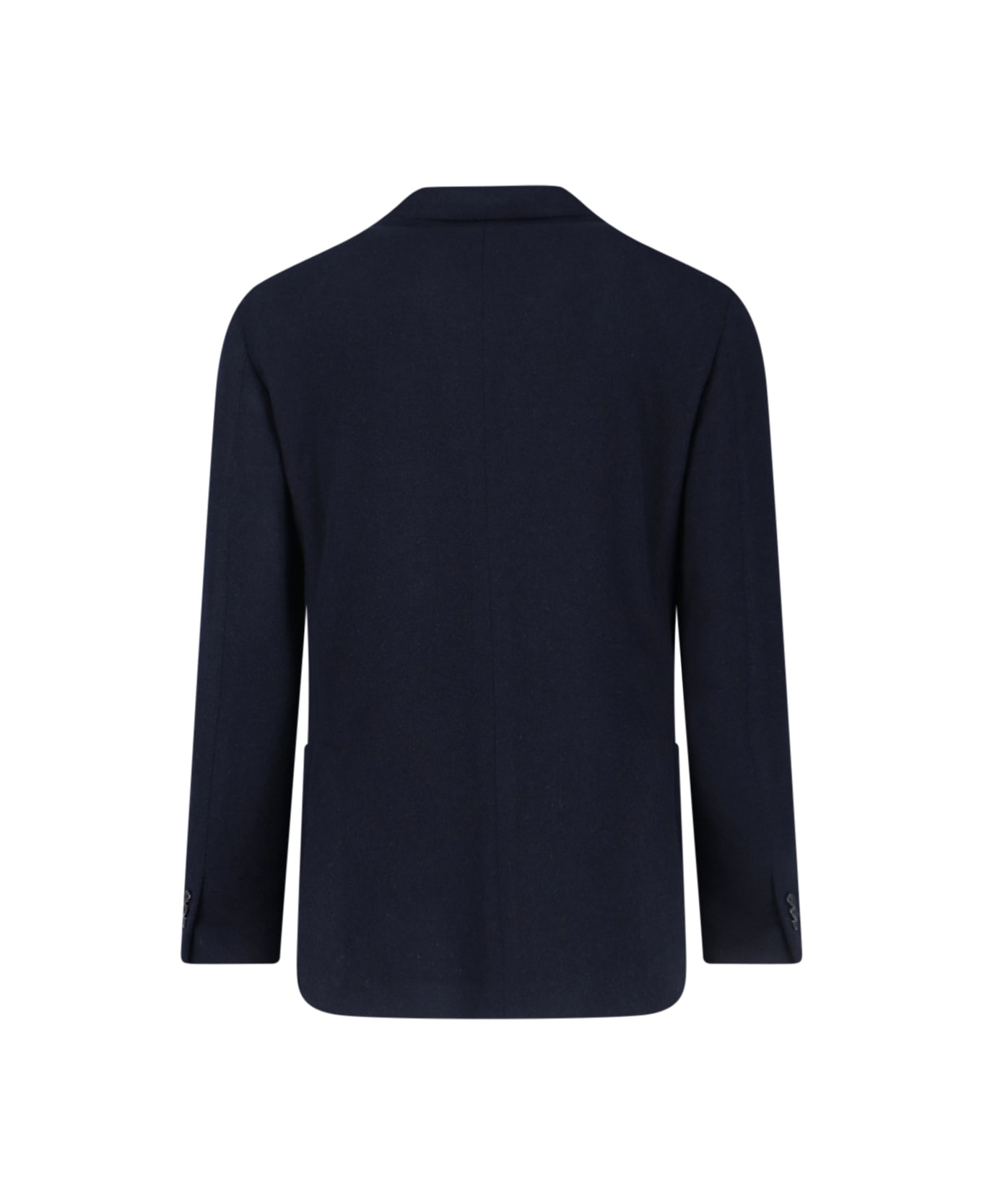 Lardini Single-breasted Virgin Wool Blend Blazer - Blue
