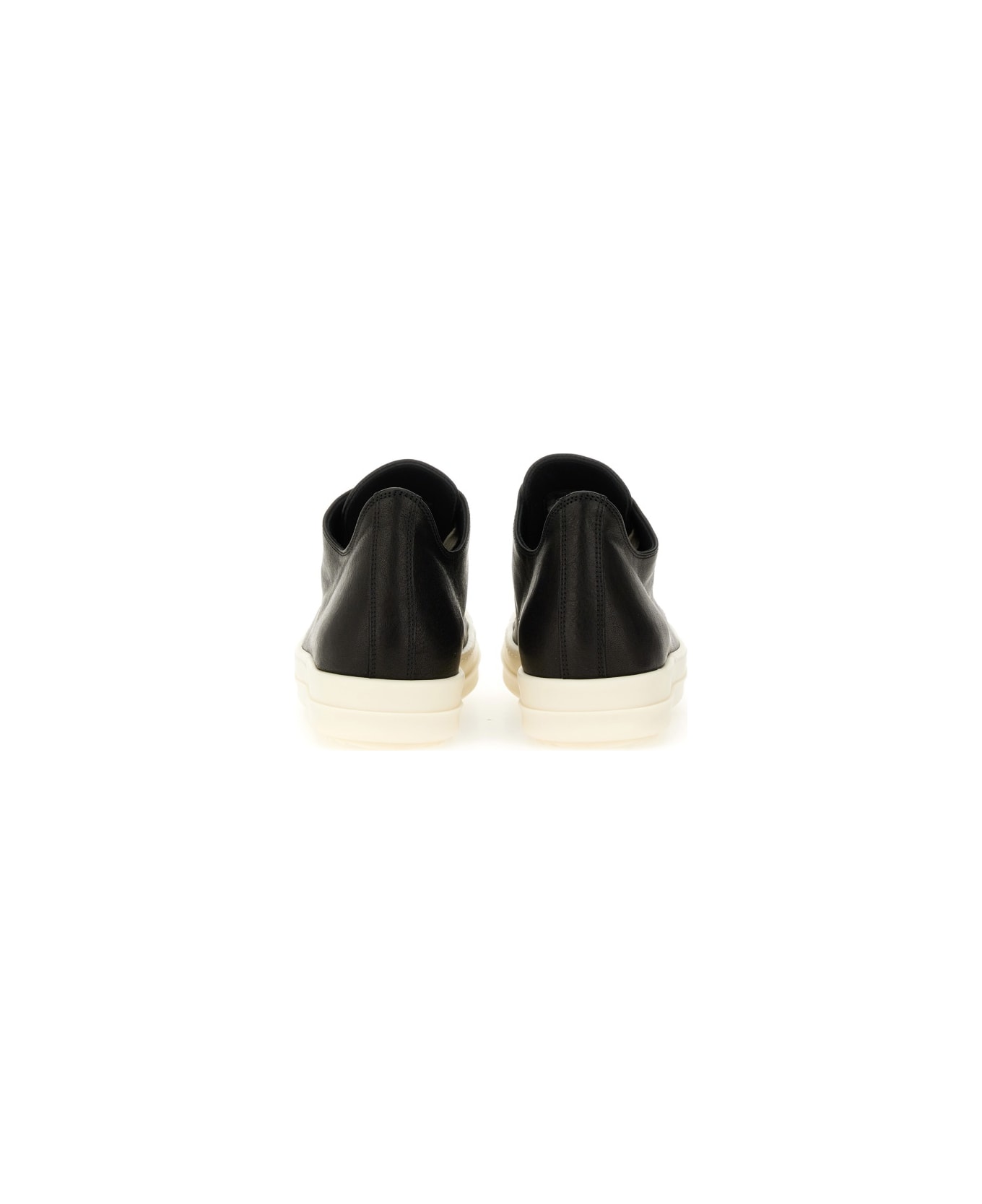Rick Owens Leather Sneaker - BLACK