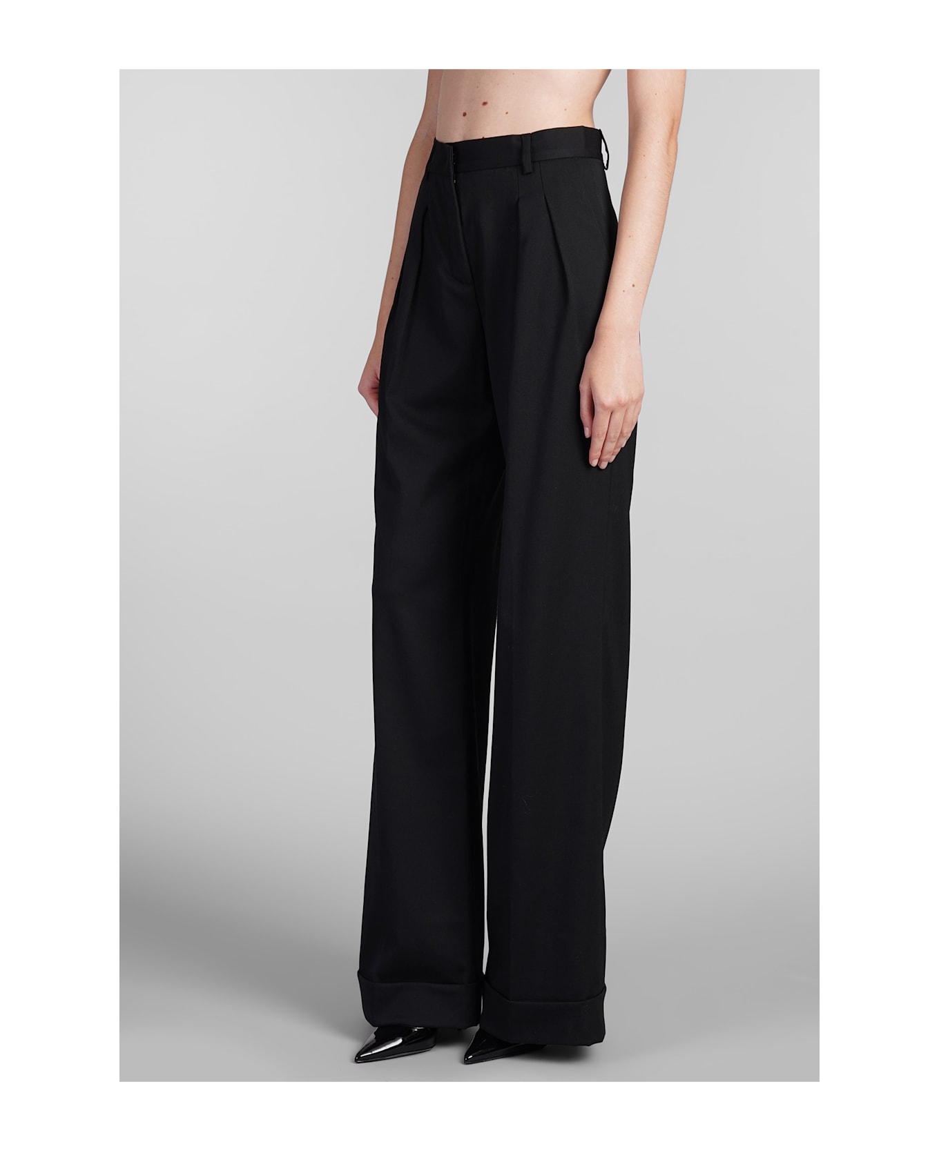 The Andamane Nathalie Pants In Black Polyester - black