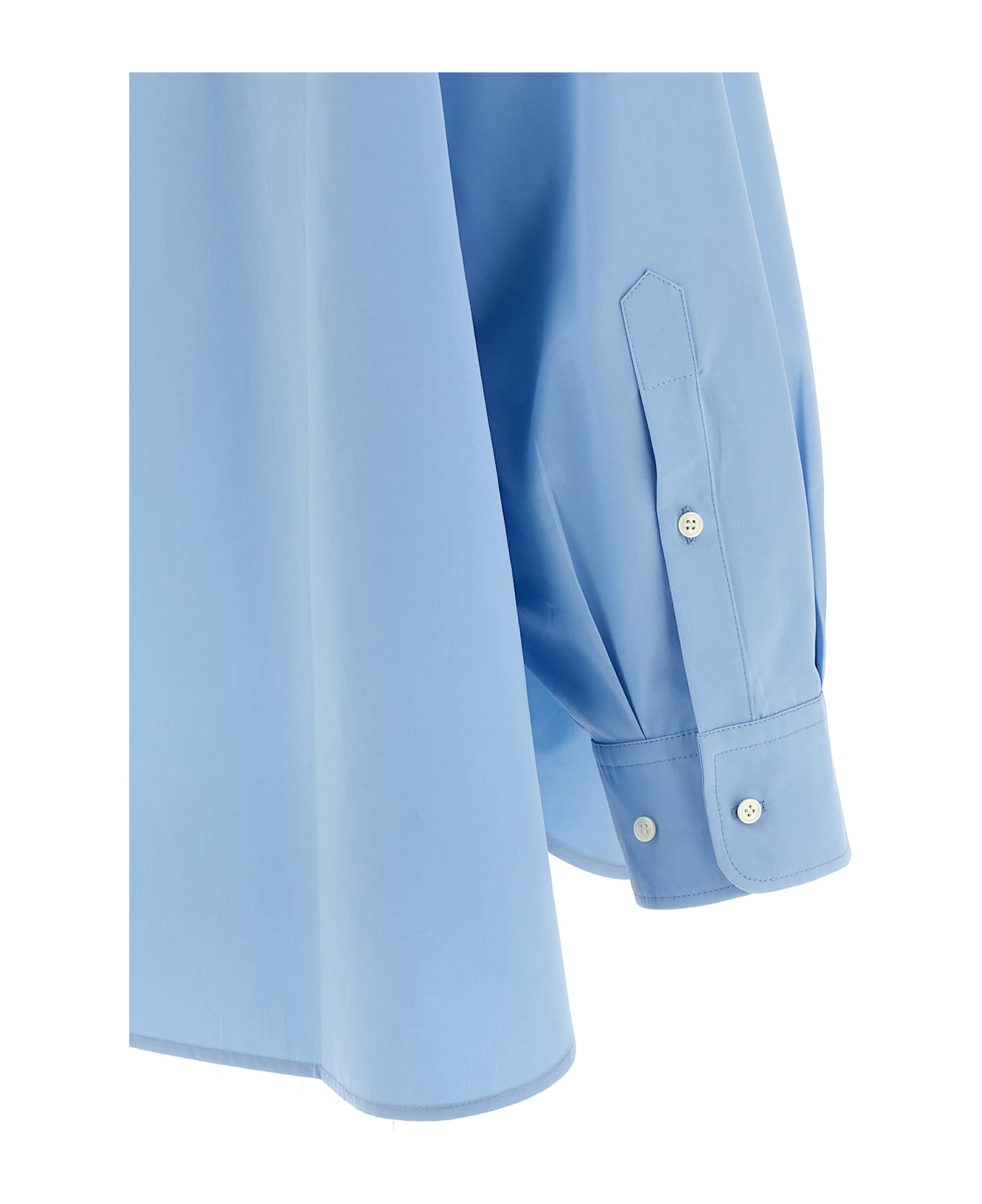 WARDROBE.NYC 
oversize Shirt Dress Mini
 Dress - Light Blue