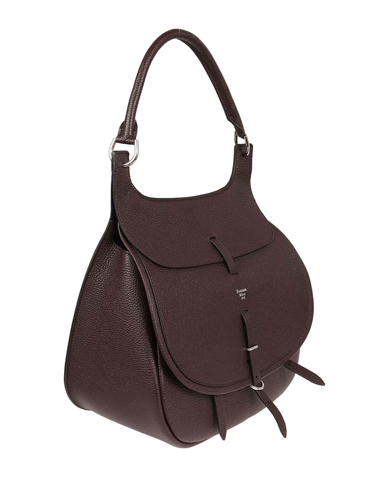 Fontana Couture Leather Bag - Mahogany