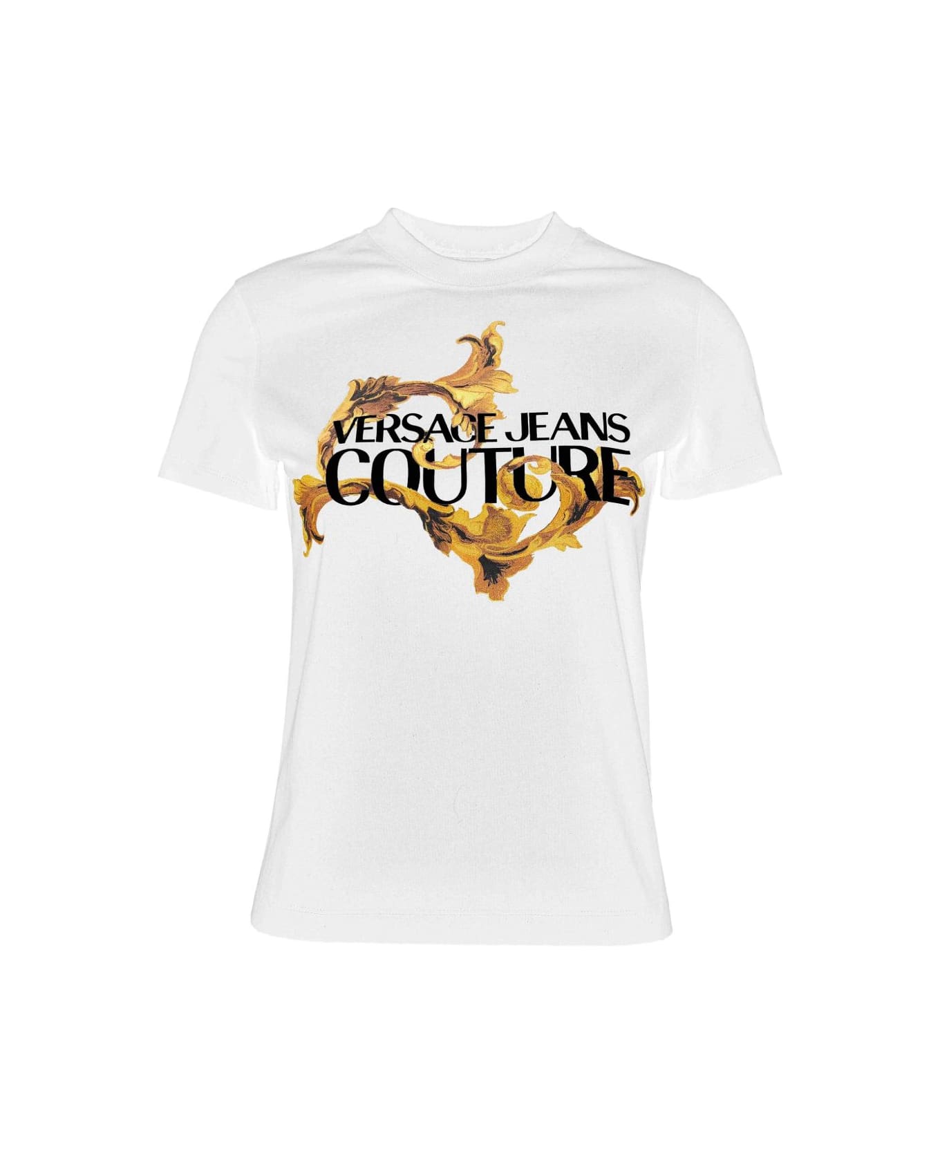 Versace Jeans Couture Baroque Print T-shirt - White