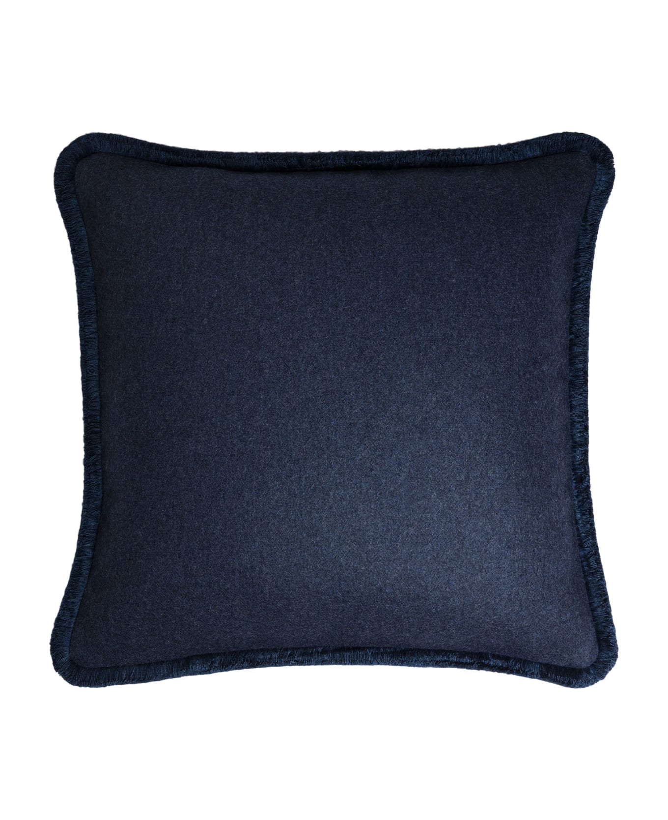 Lo Decor Wool Happy Pillow - blue/blue