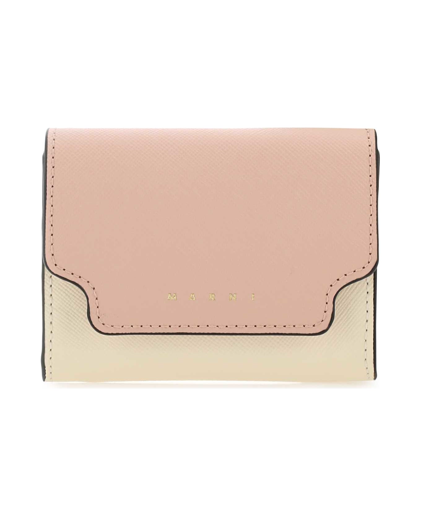 Marni Two-tone Leather Coin Purse - Z605M