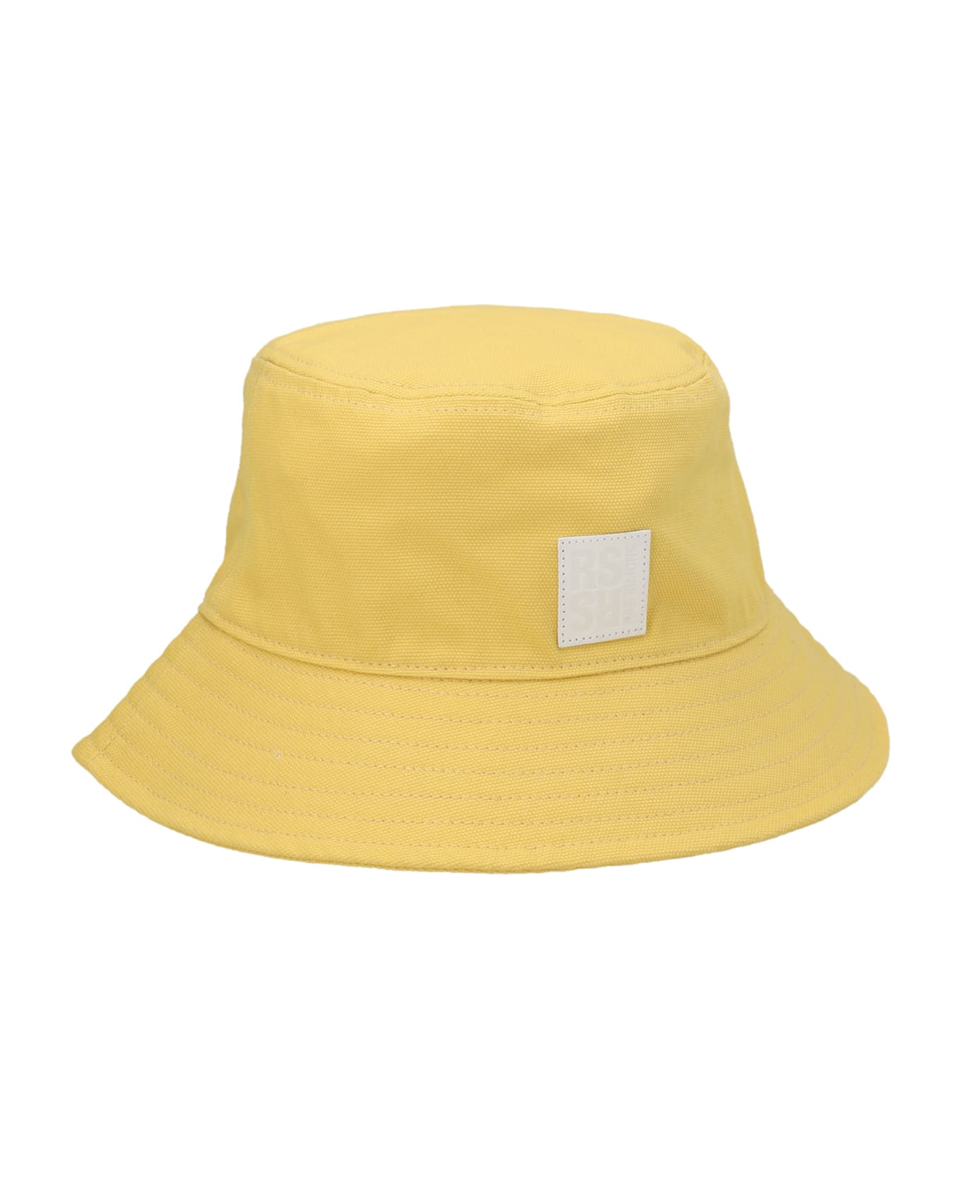 Raf Simons Logo Patch and Hat - Yellow