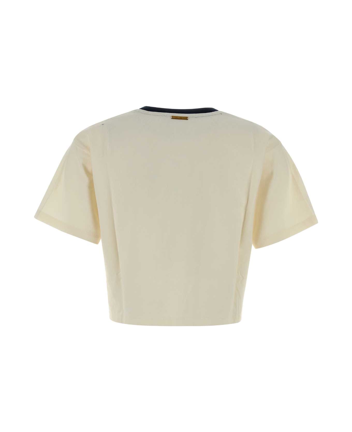 Michael Kors Ivory Cotton T-shirt - BONE