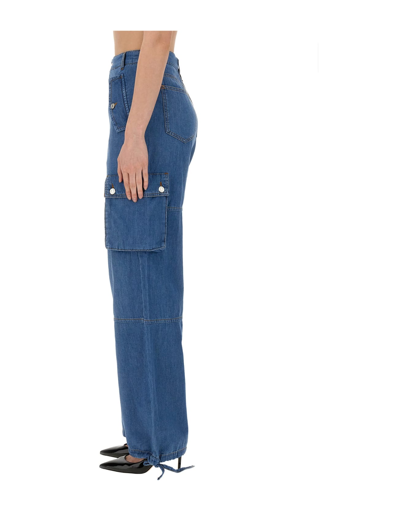 M05CH1N0 Jeans Cargo Pants - Denim