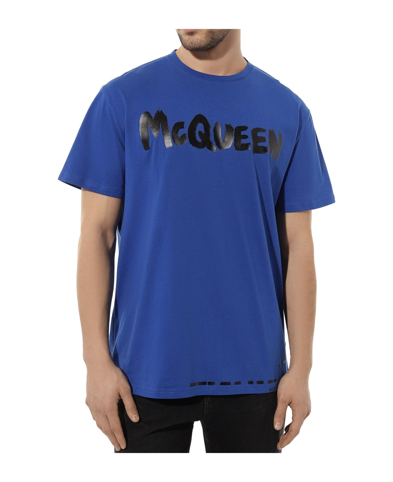 Alexander McQueen Logo T-shirt - Blue