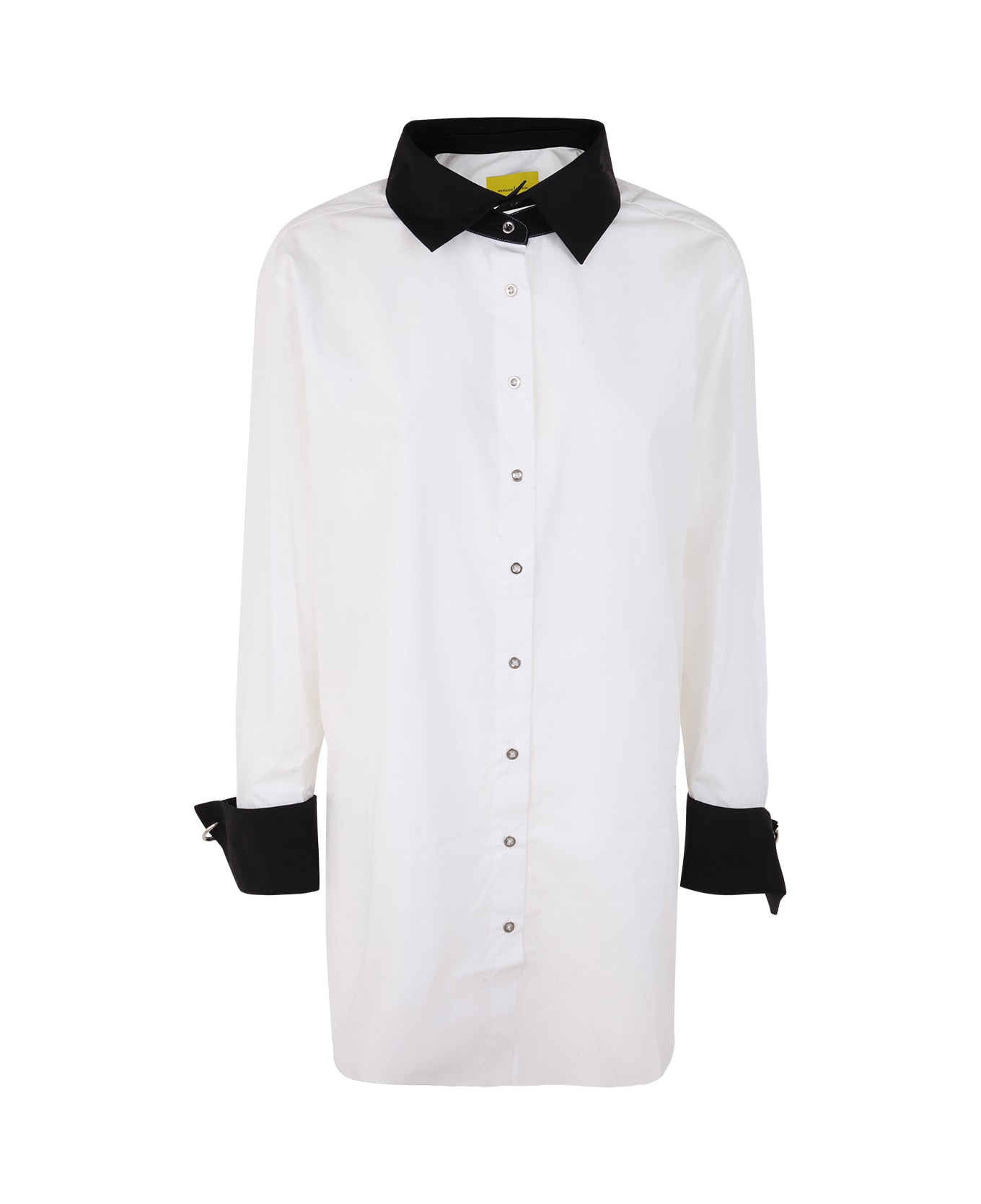 Marques'Almeida Shirt With Detachable Cuffs And Collar - Black/white
