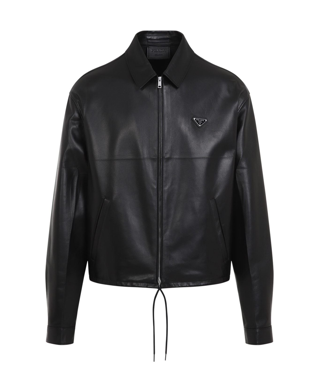 Prada Lamb Leather Jacket - Nero
