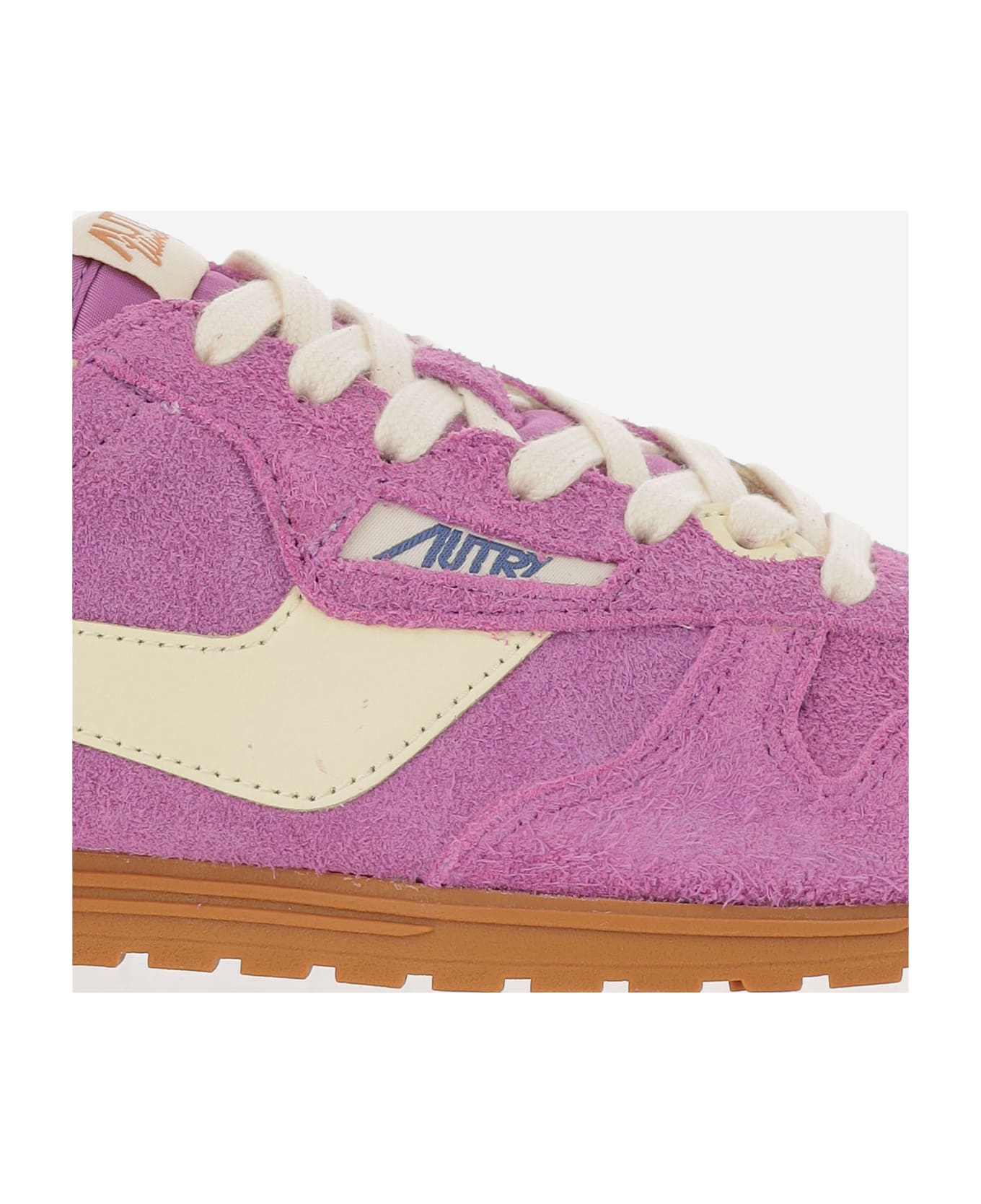 Autry Windspin Leather Sneakers - Purple