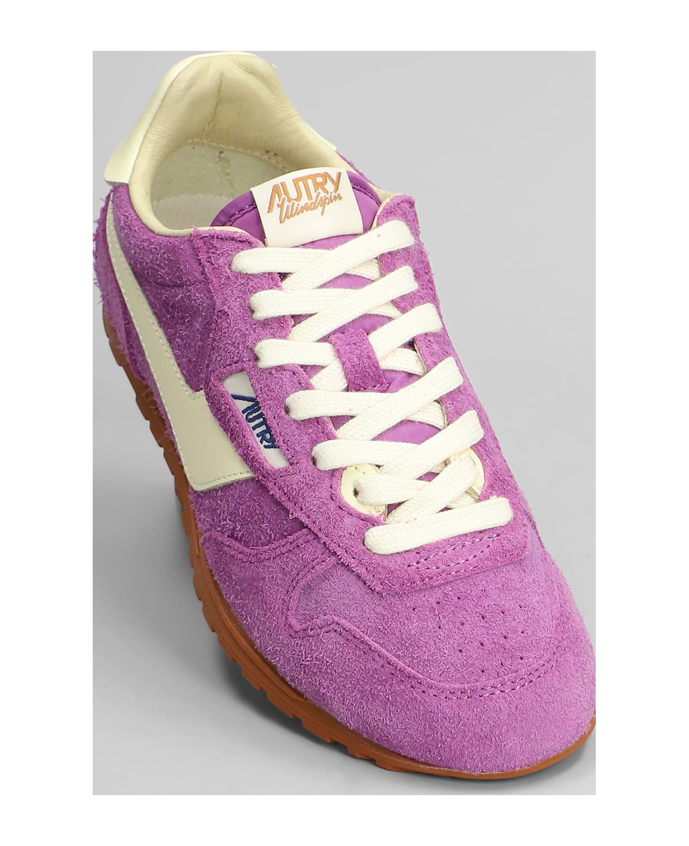 Autry Windspin Sneakers In Viola Suede - Viola
