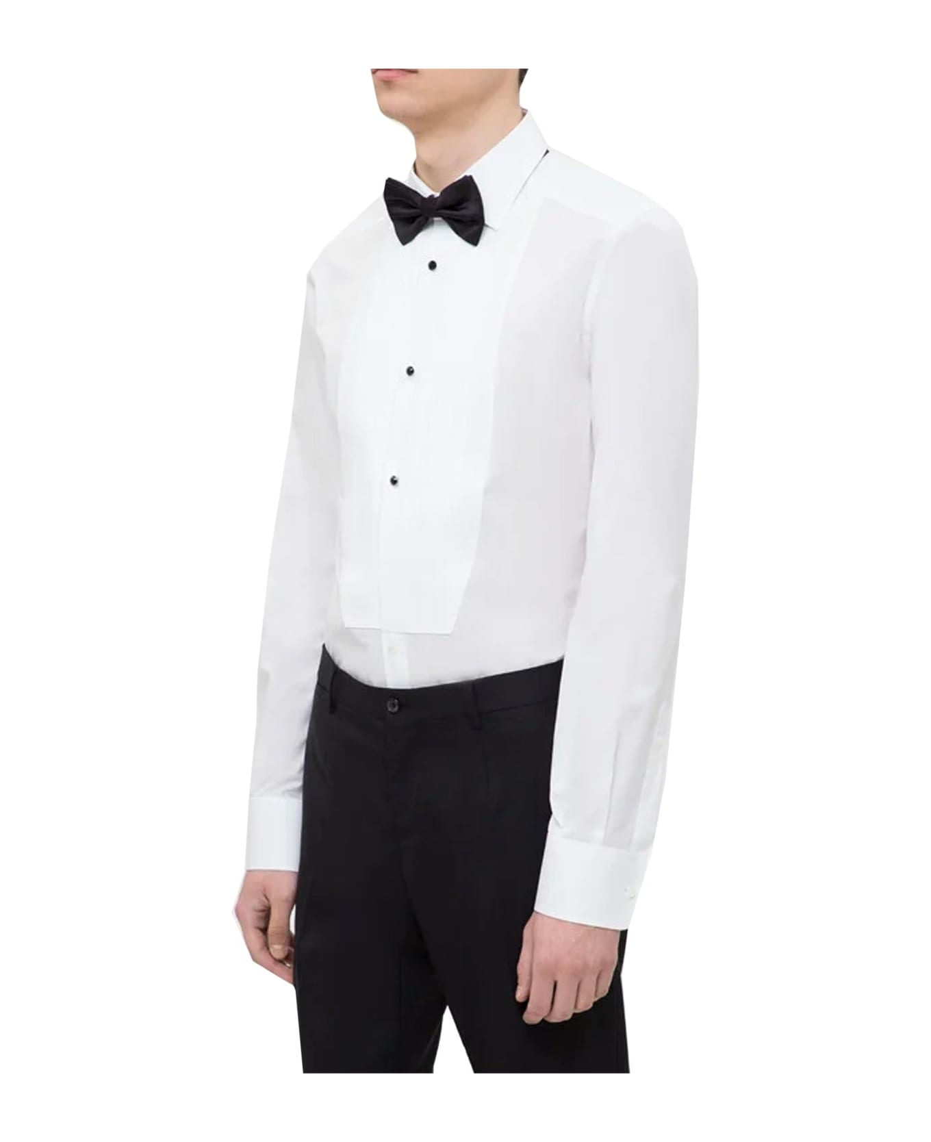 Dolce & Gabbana Cotton And Silk Shirt - White