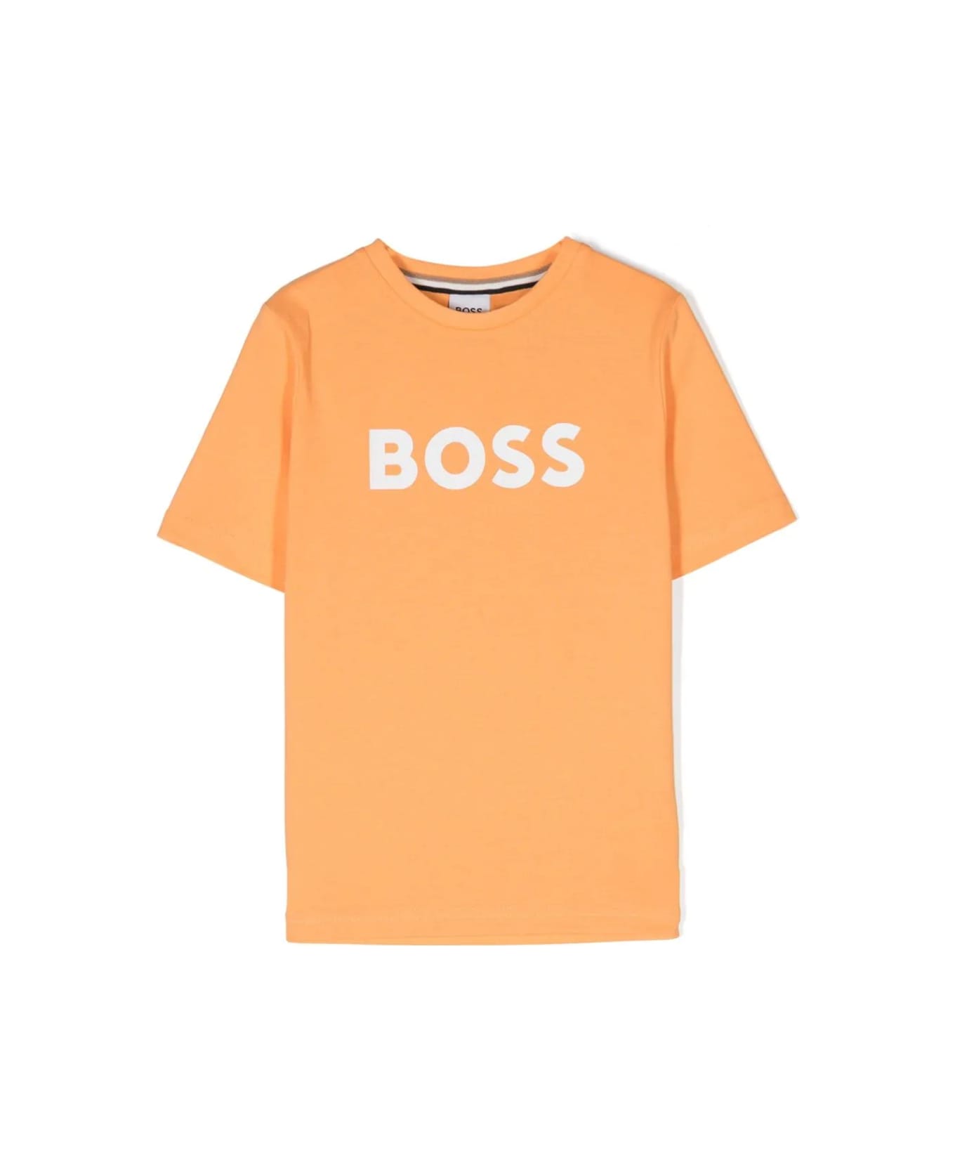 Hugo Boss T-shirt Con Logo - Orange