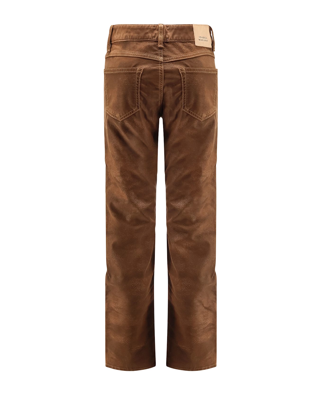 Marant Étoile Kelsie Leather-alternative Material Trousers - Brown