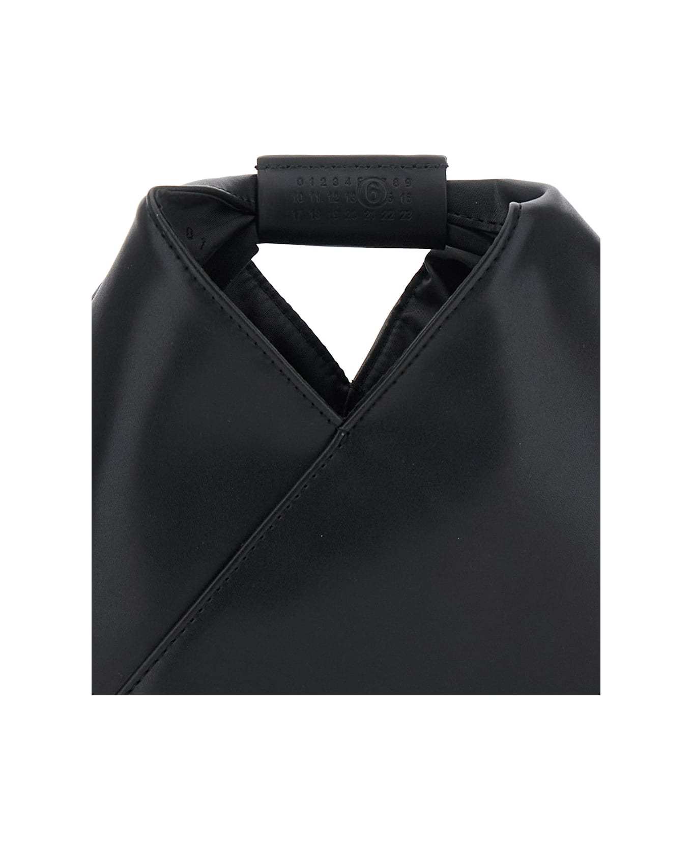 MM6 Maison Margiela 
japanese
 Black Crossbody Bag With Embossed Numeric Logo On The Handle And Adjustable Shoulder Strap In Ecoleather Girl - Black