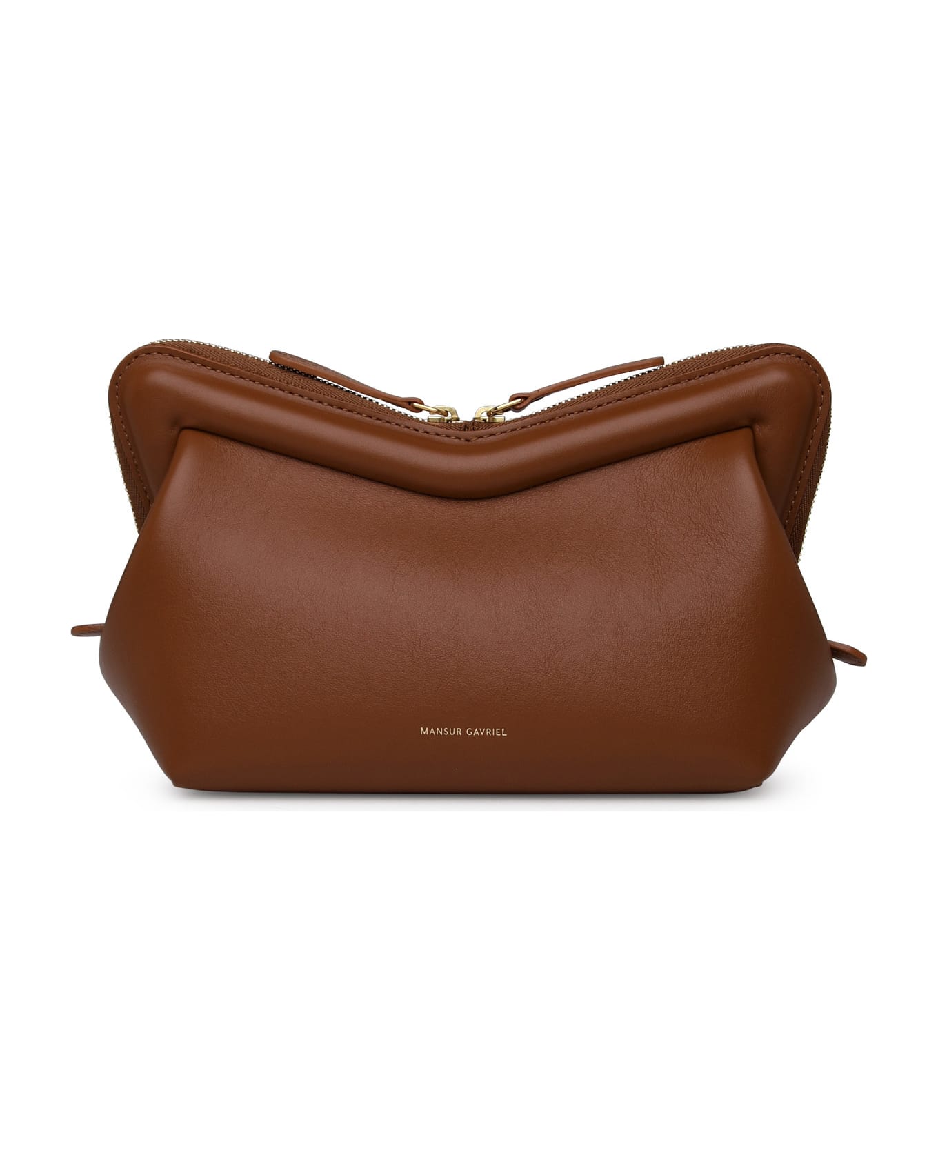 Mansur Gavriel Brown Leather 'frame' Mini Crossbody Bag - Brown