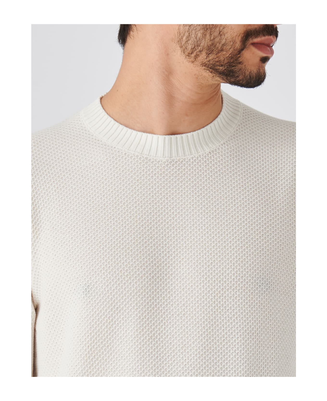 Gran Sasso Paricollo M/l Sweater - PANNA