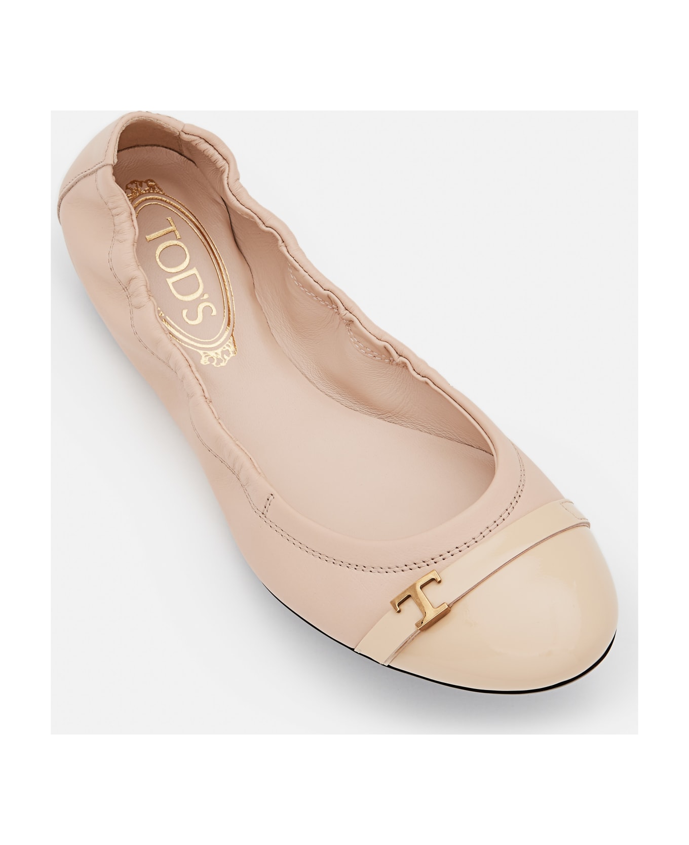 Tod's Ballerina Leather Flat - Beige