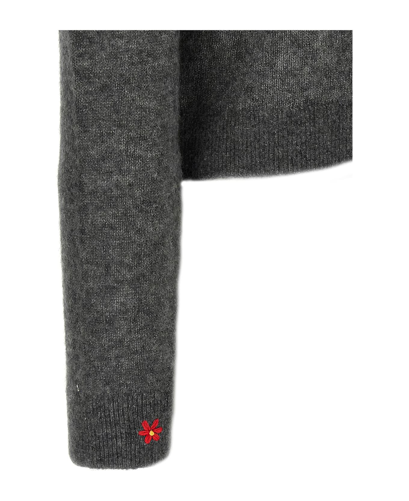 Tory Burch Embroidery Cardigan - Gray ニットウェア