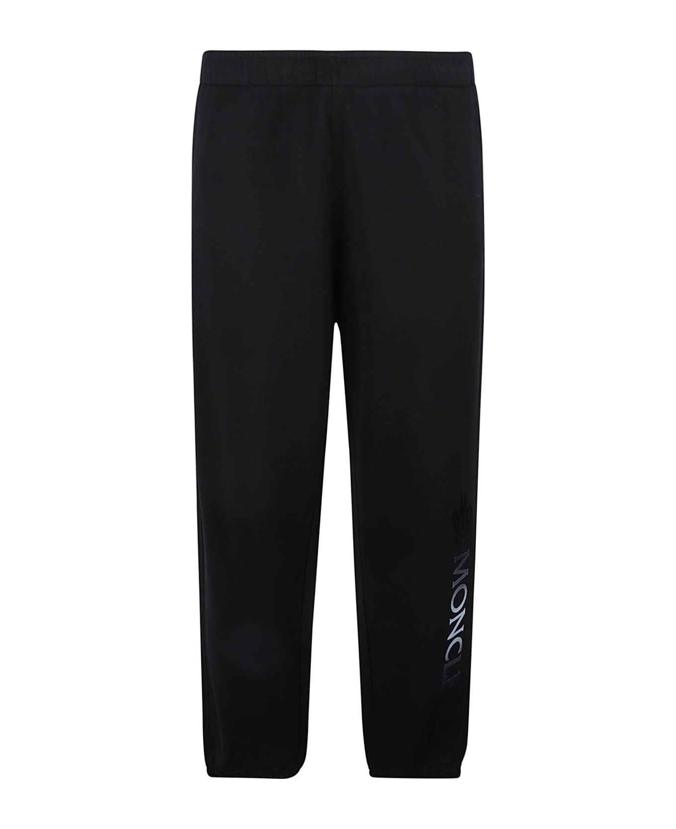 Moncler Elastic Waist Logo Sided Track Pants - Black スウェットパンツ