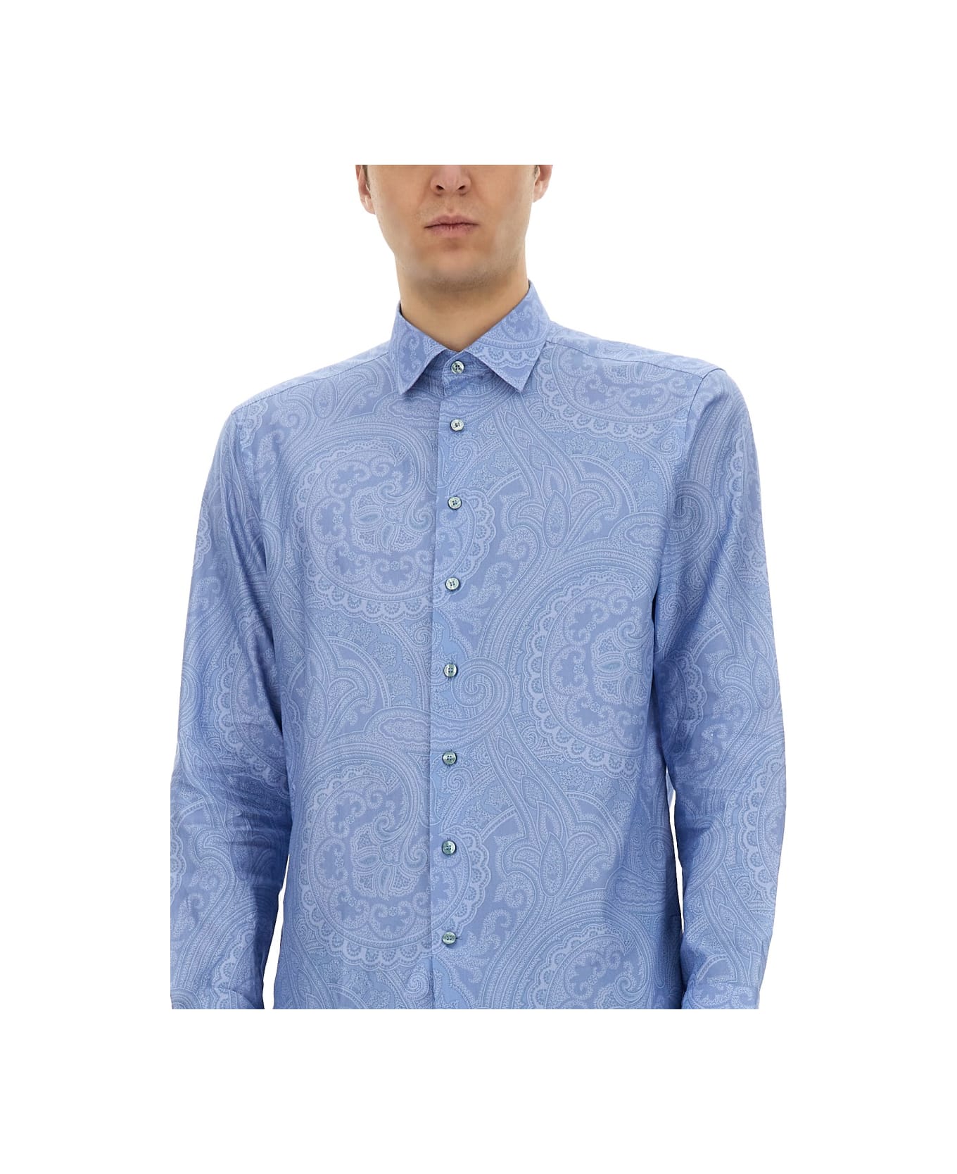 Etro Cotton Shirt - AZURE