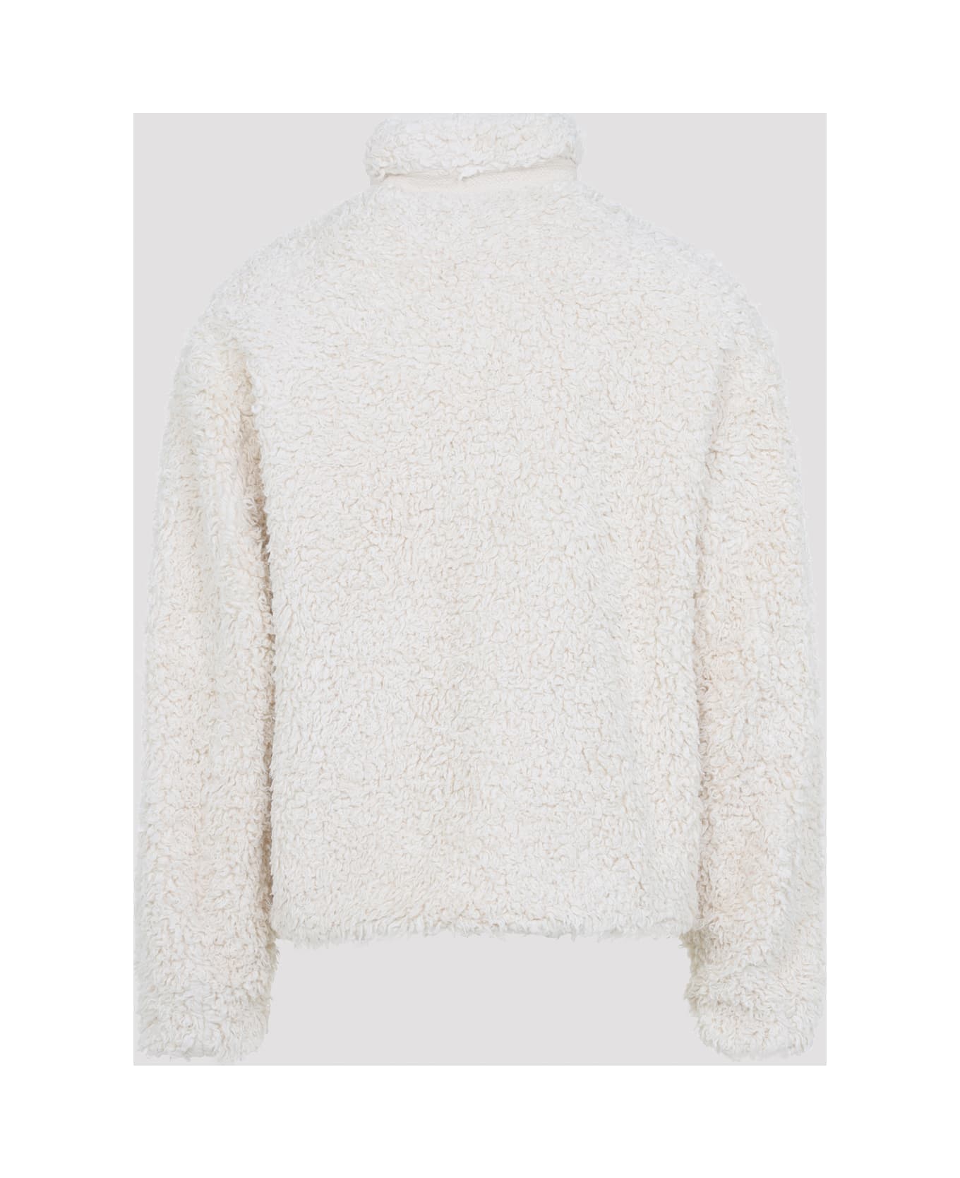 Jil Sander + Zip Up 187 Gd Ivory Cotton Jacket - Eggshell