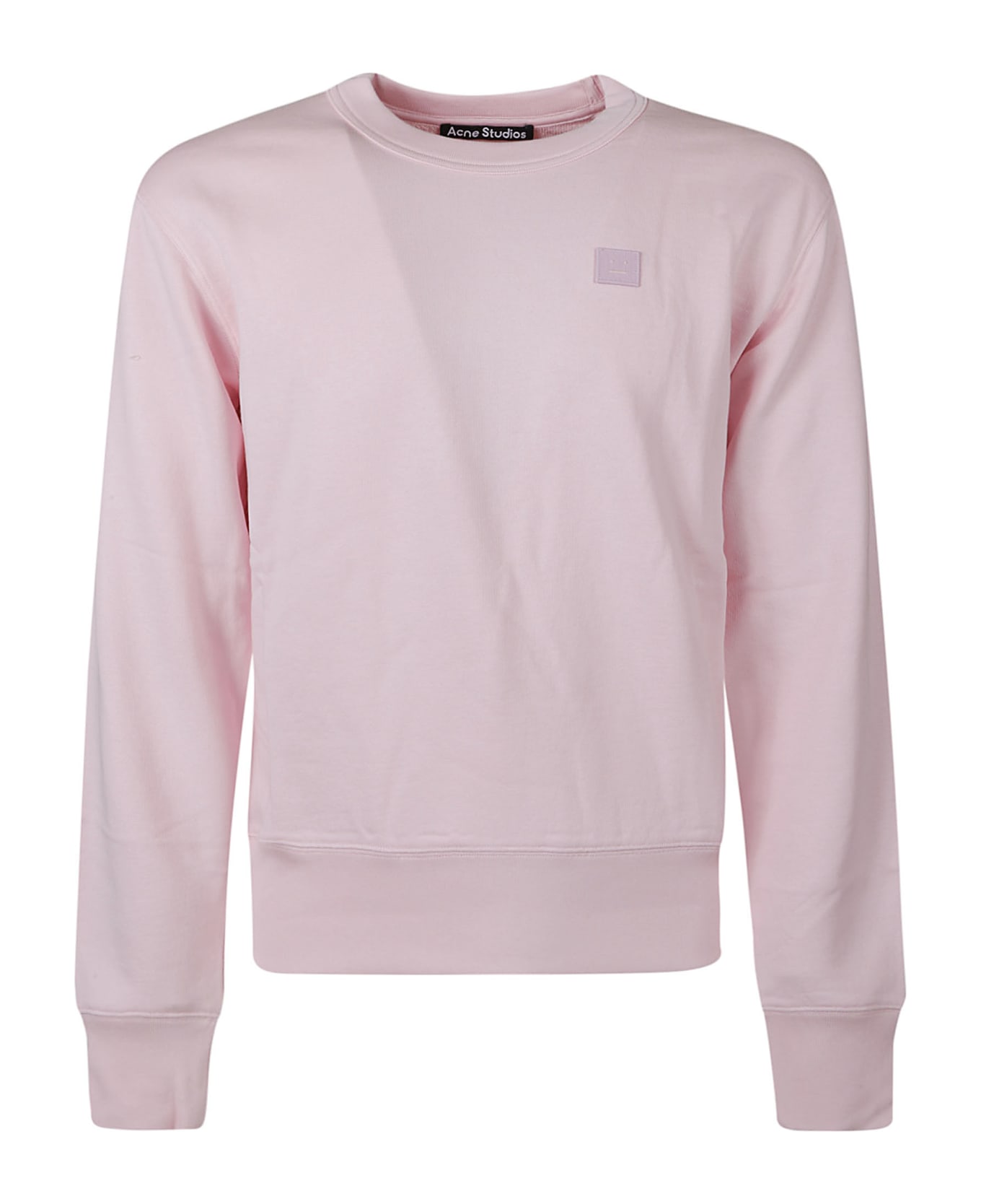 Acne Studios Logo Patch Ribbed Sweatshirt - Pink