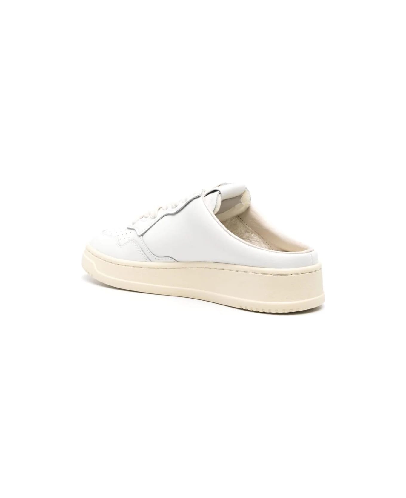 Autry Low Mule - White White