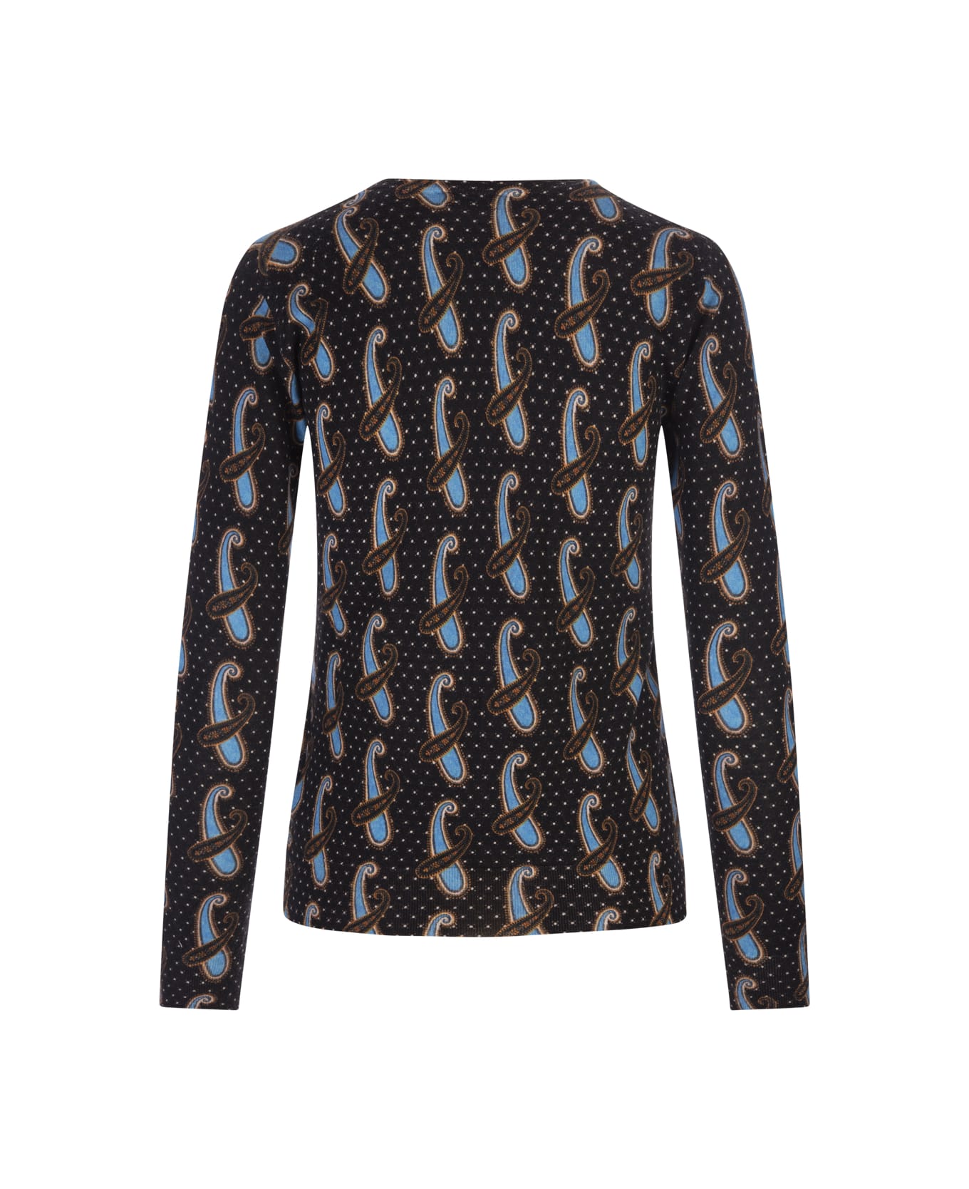 Etro Etro Jersey Turtleneck Sweater With Paisley Motifs - Stylemyle