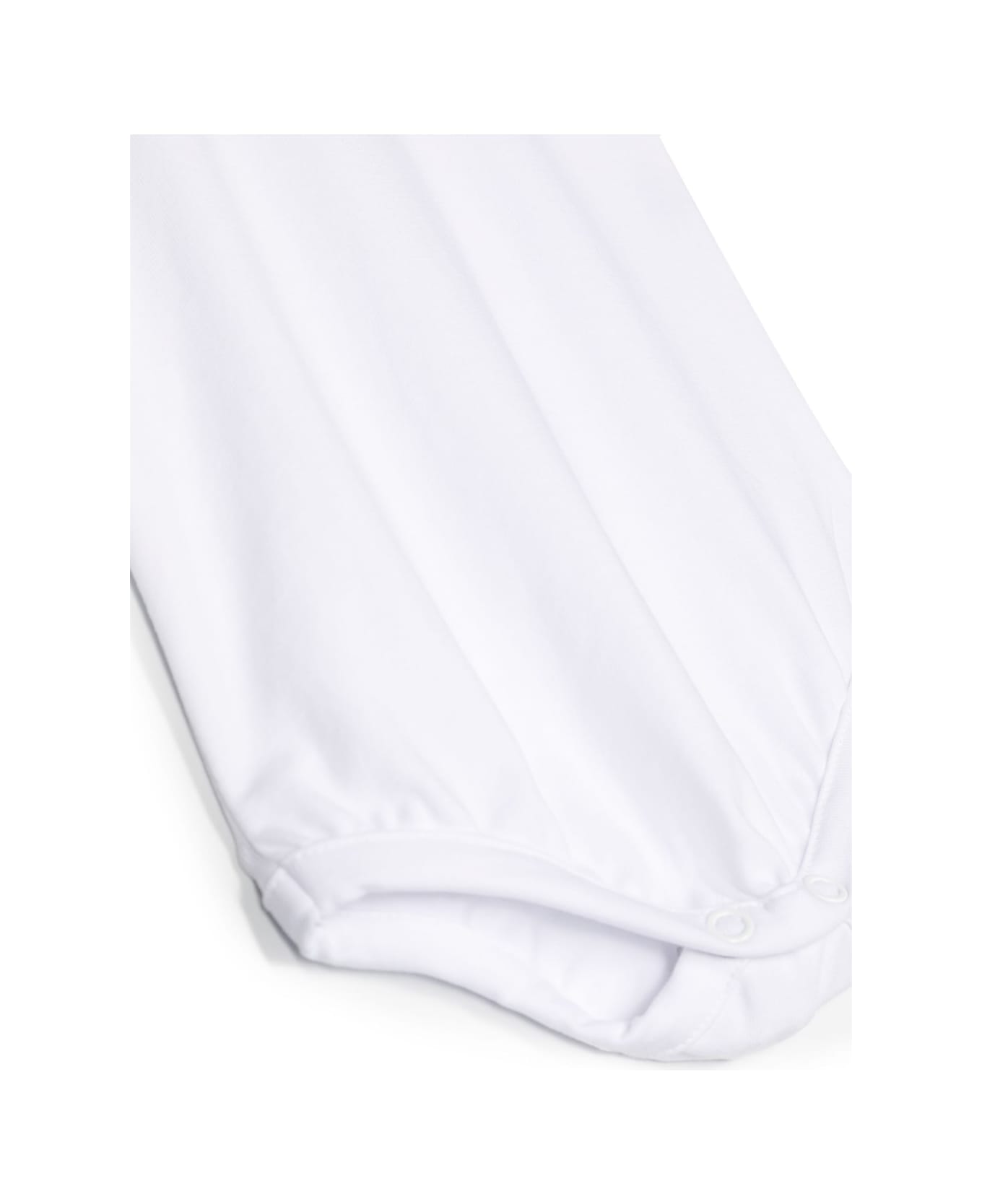 Little Bear Short Sleeved Bodysuit - White ボディスーツ＆セットアップ