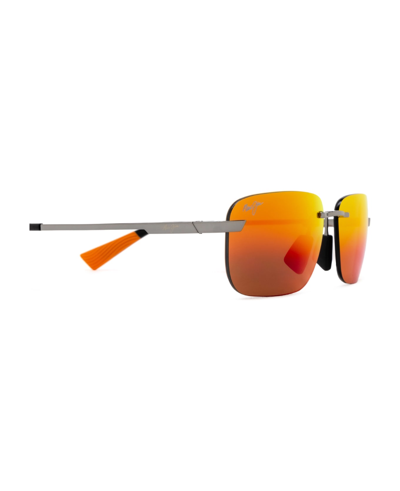 Maui Jim Mj624 Shiny Light Ruthenium Sunglasses - Shiny Light Ruthenium