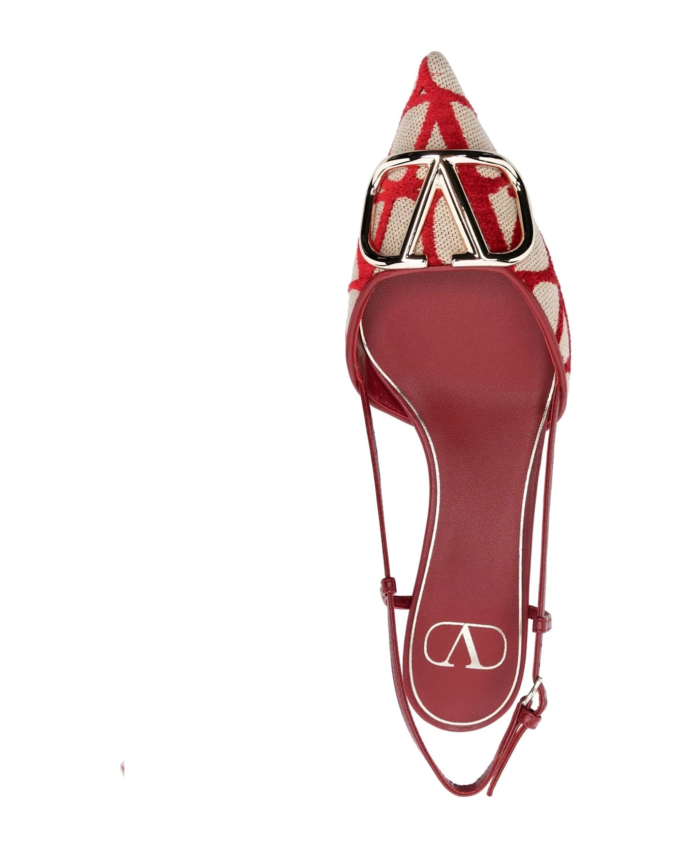 Valentino Garavani Garavani Toile Iconographe Pumps - Red