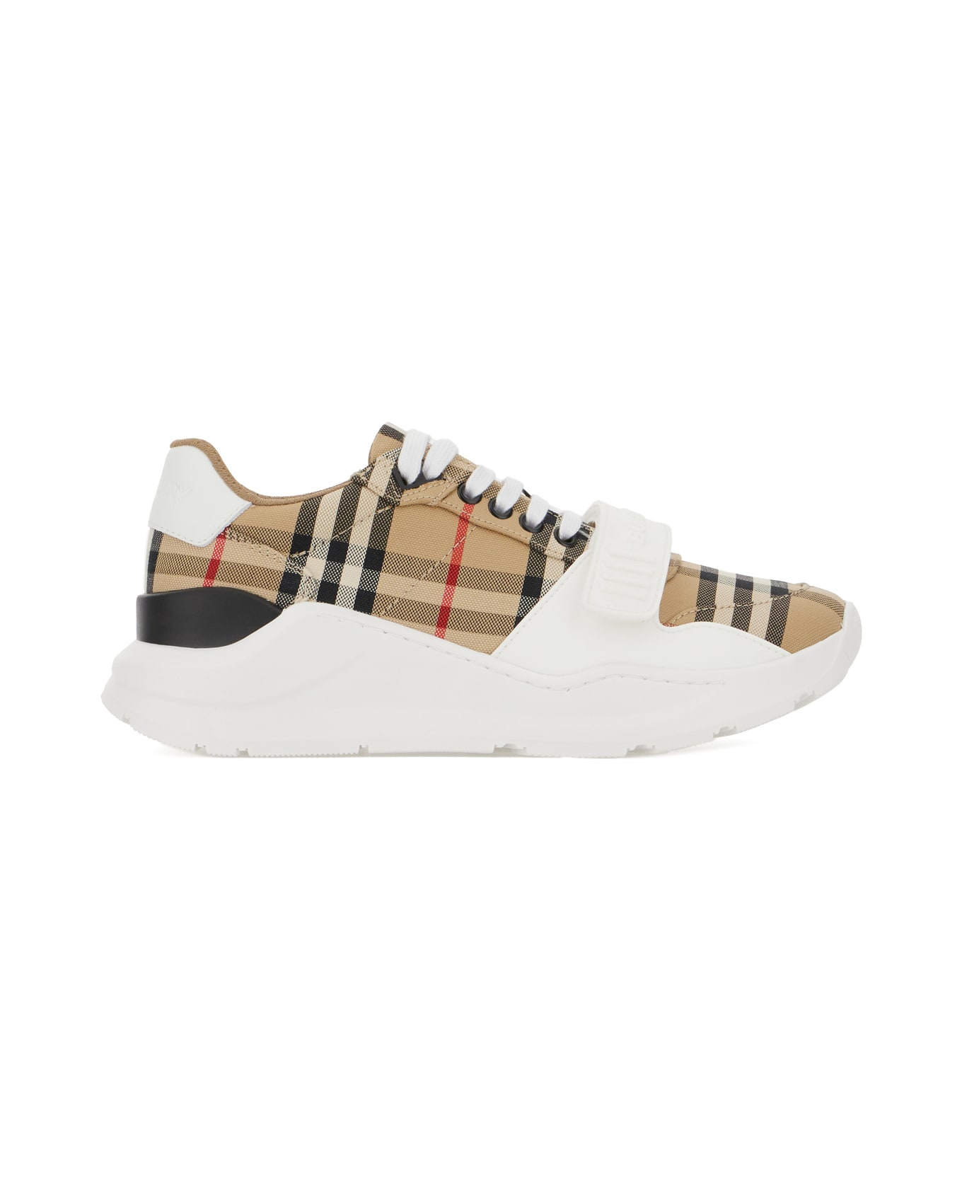 Burberry Multicolor Leather And Fabric Sneakers - A7028