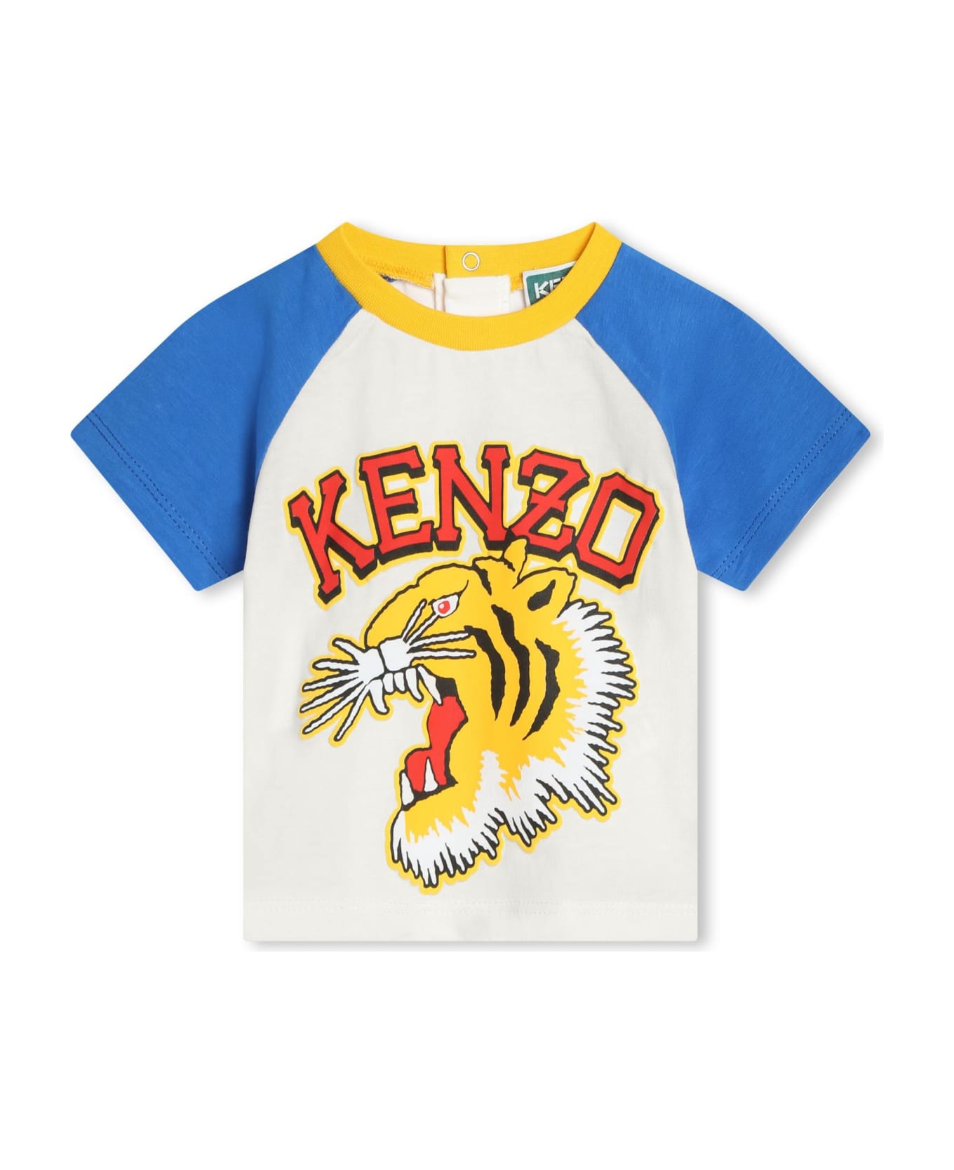 Kenzo Kids T-shirt Con Logo - Cream