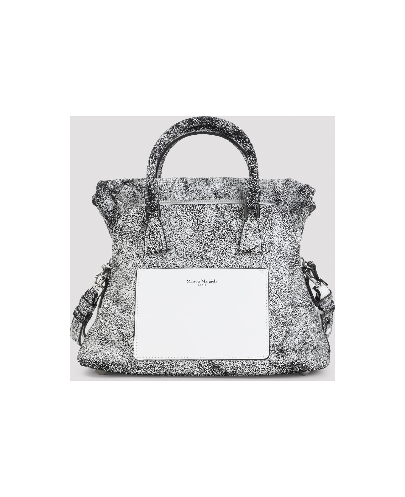 Maison Margiela 5ac Loved To Death Mini Handbag - White Black
