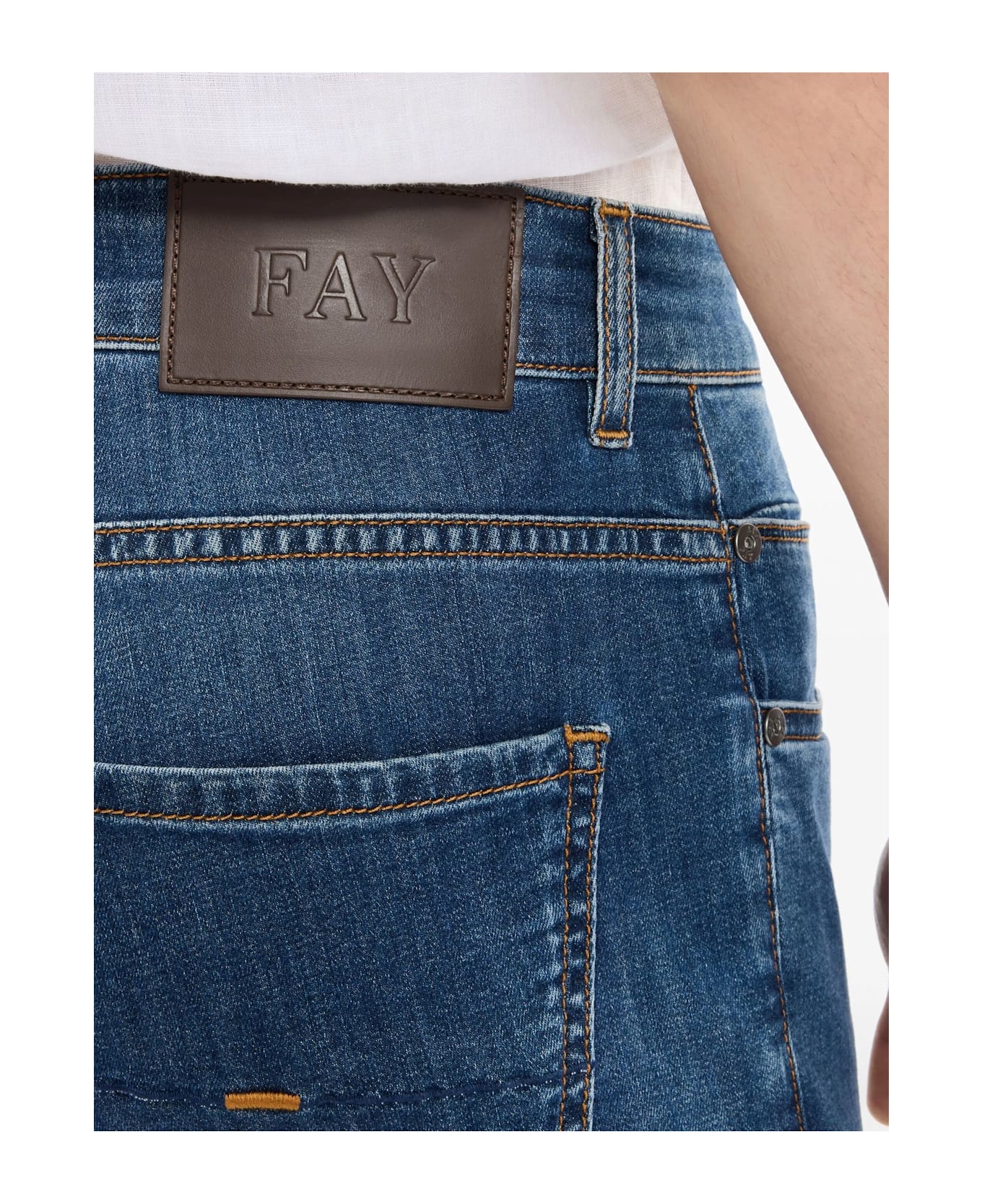 Fay Cotton Denim Jeans