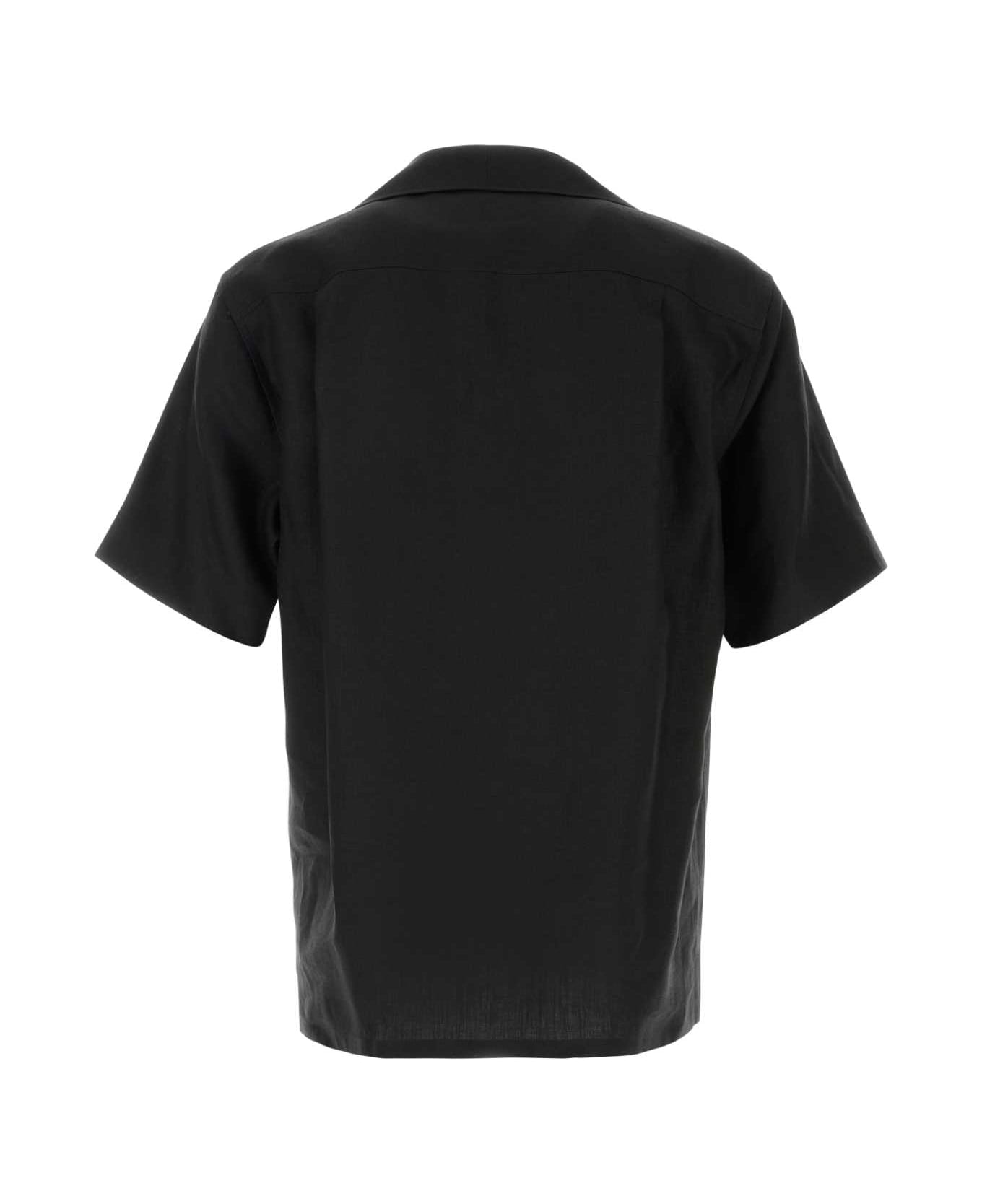 Dolce & Gabbana Black Linen Shirt - NERO