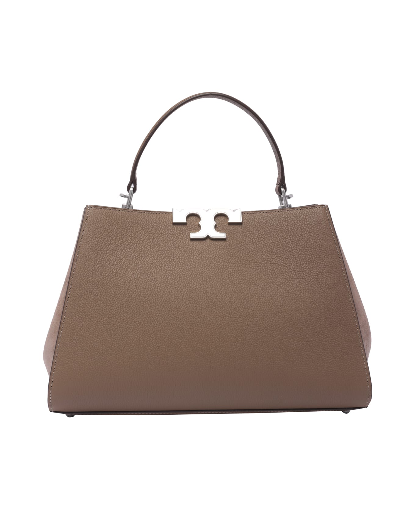 Tory Burch Eleanor Pebbled Satchel - WILD MUSHROOM