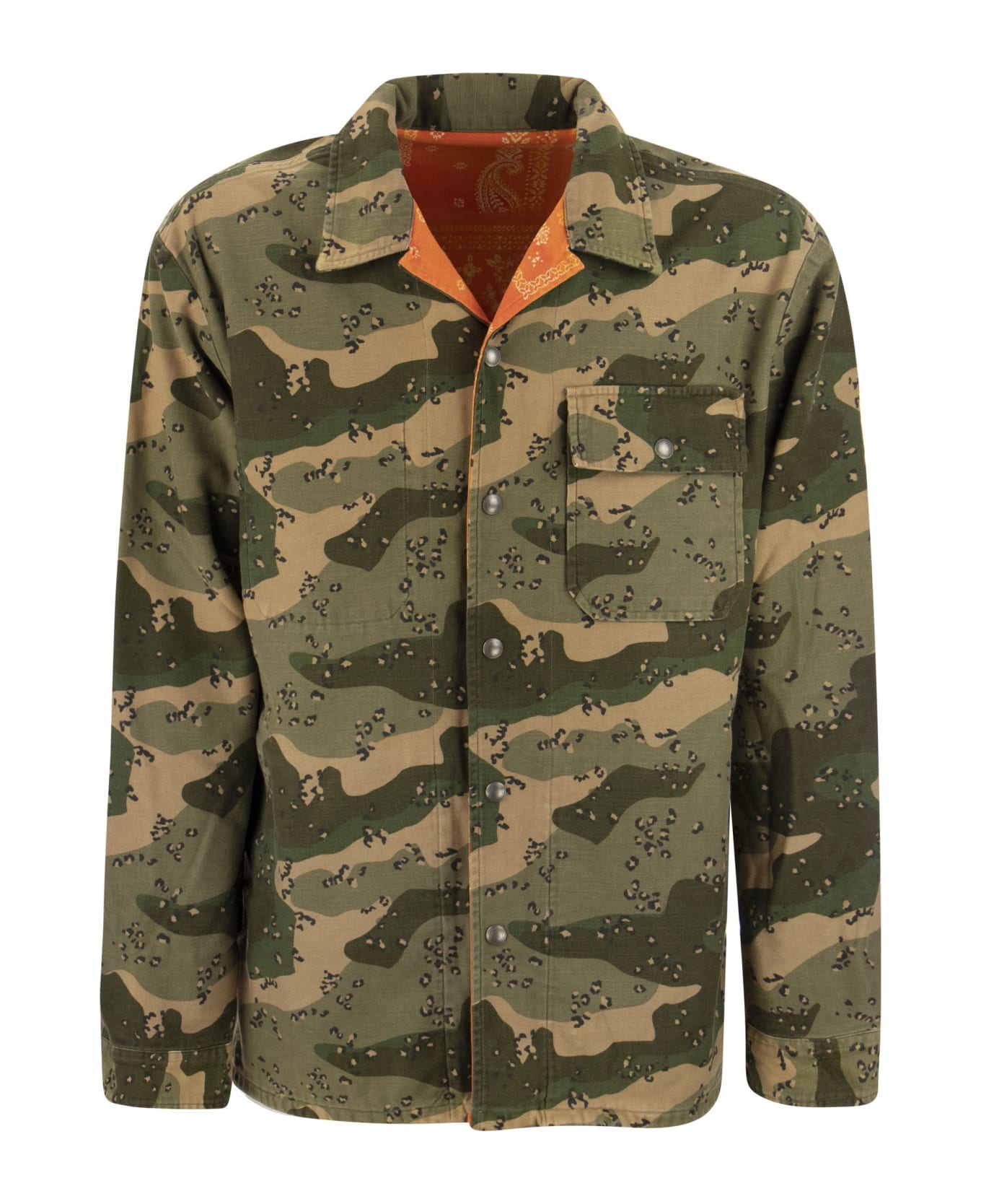 Polo Ralph Lauren Reversible Cotton Shirt - Military/orange