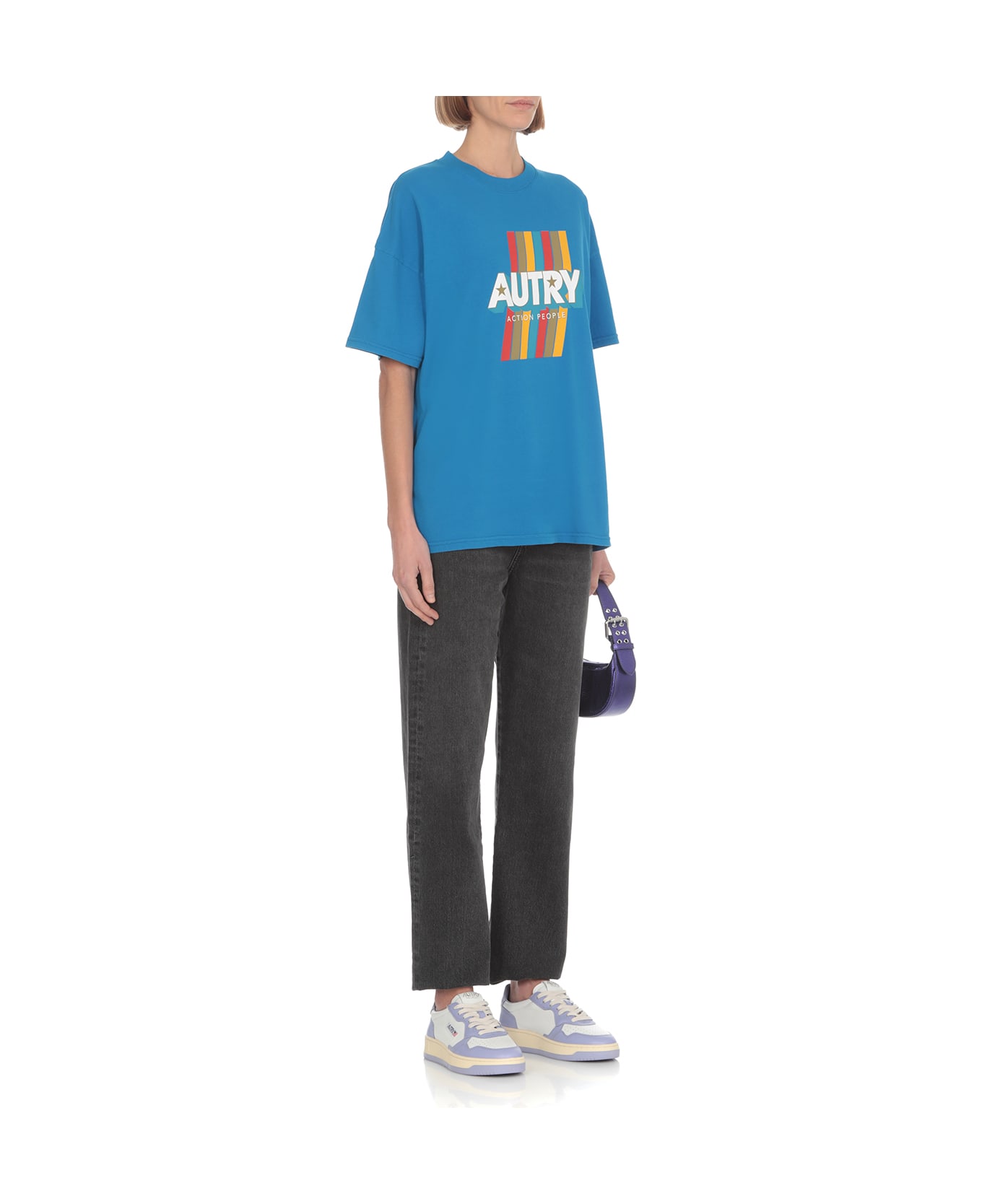 Autry Aerobic Wom T-shirt - Blue Tシャツ