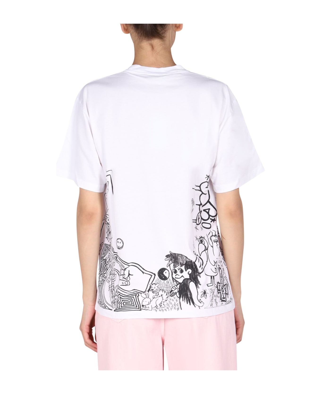 Aries Doodle T-shirt - BIANCO