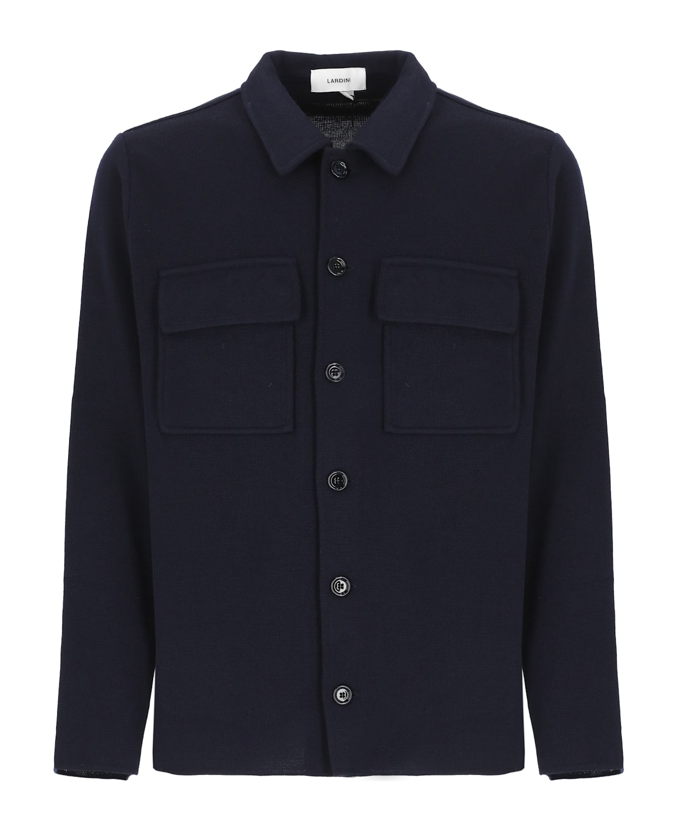 Lardini Wool Cardigan - Blue