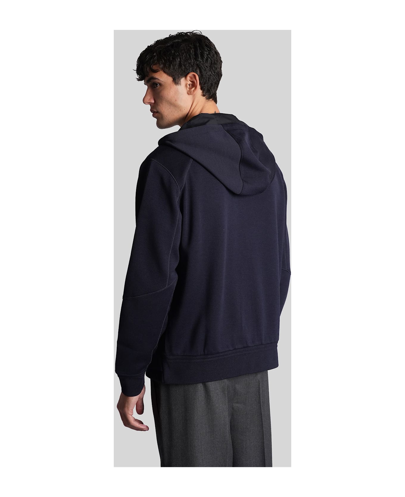 Zegna Sweatshirt In Blue Wool - blue