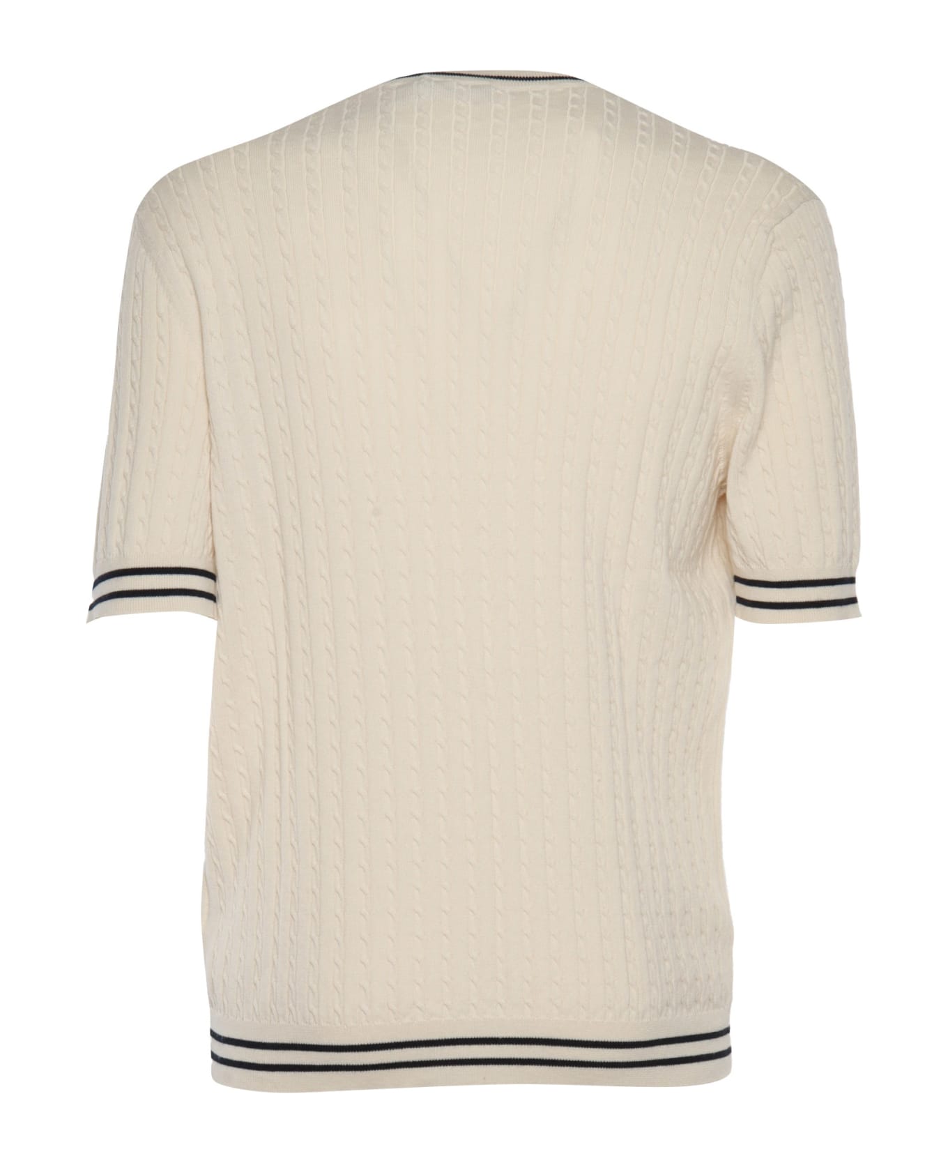 Peserico Knitted T-shirt - WHITE
