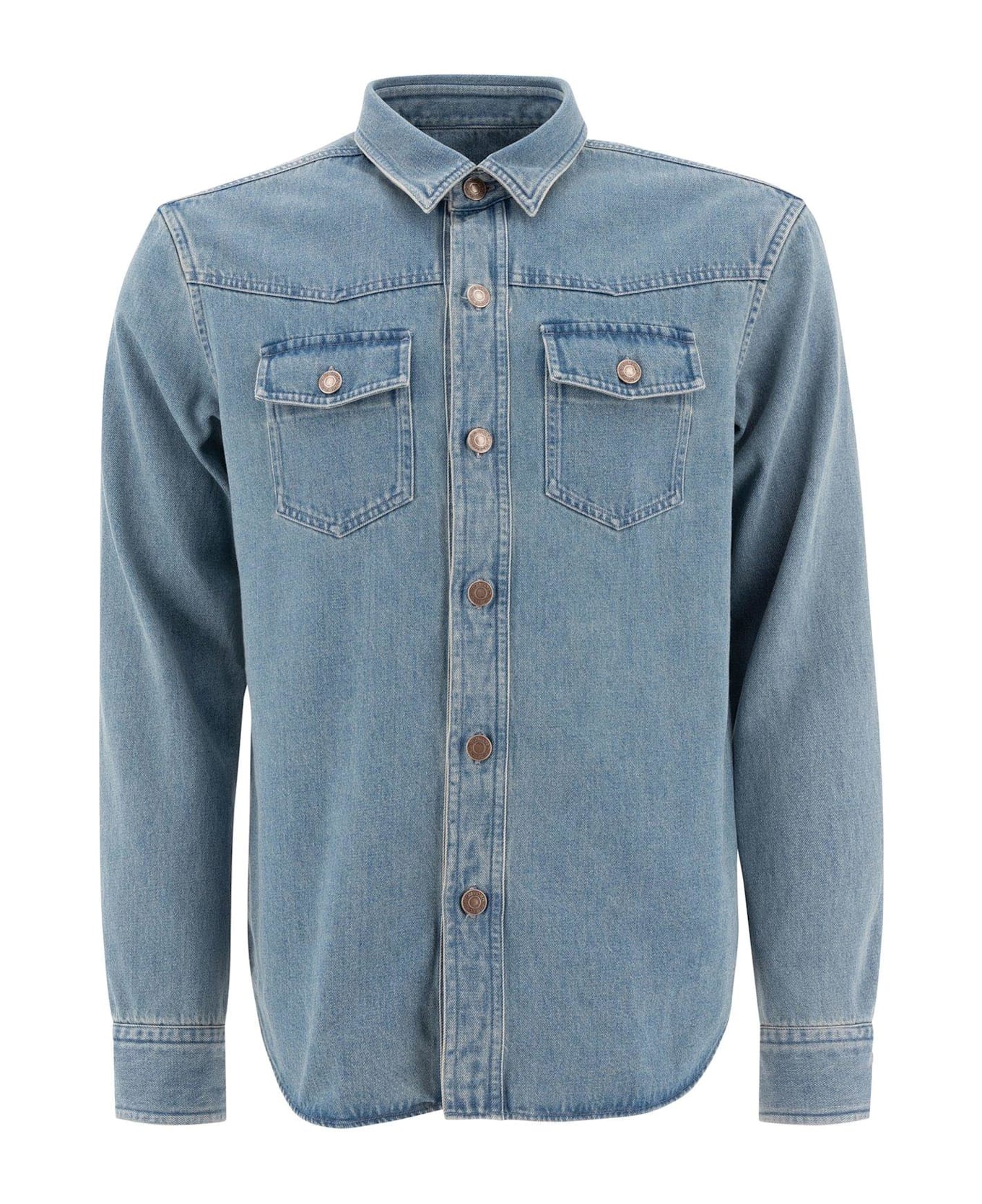 Tom Ford Button-up Denim Shirt - Blue