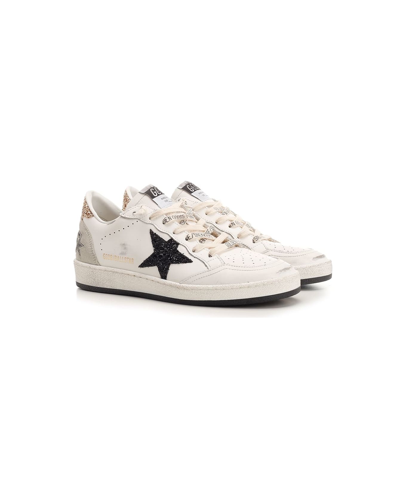 Golden Goose Sneakers 
ball Star
 - WHITE/BLACK/GOLD/ICE