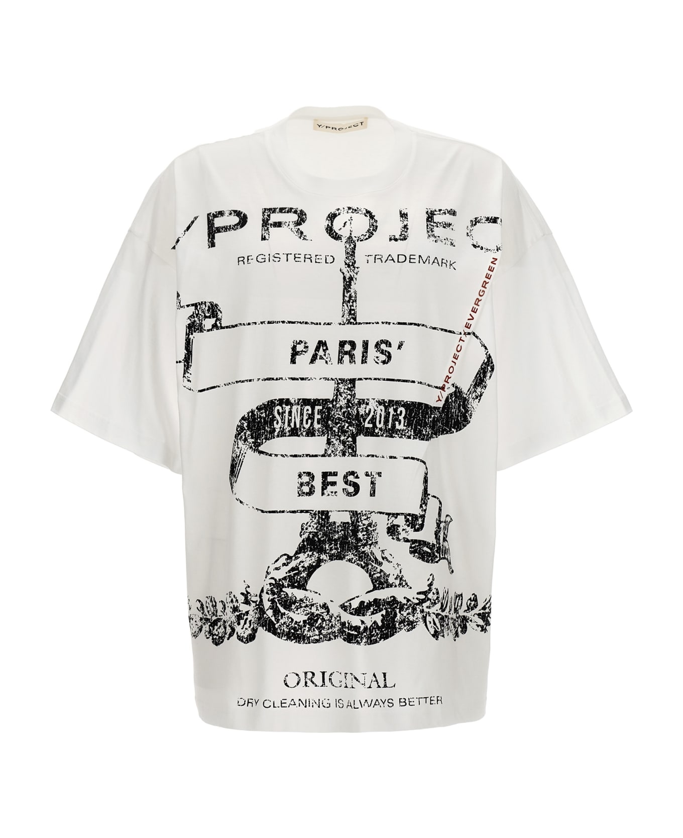 Y/Project 'evergreen Paris' T-shirt - White/Black Tシャツ