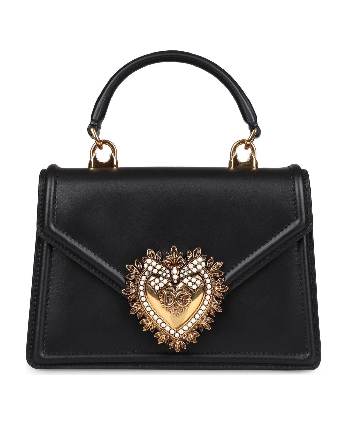 Dolce 
Gabbana Devotion Leather Mini Bag - black